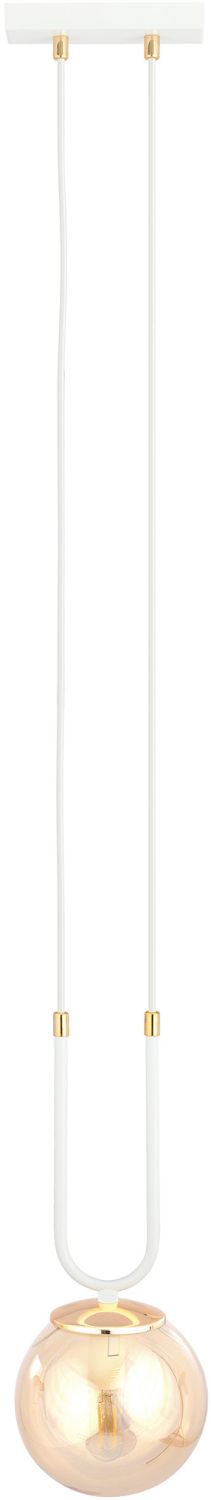 Emibig Glam lampe suspendue 1x10 W blanc-ambre 1117/1