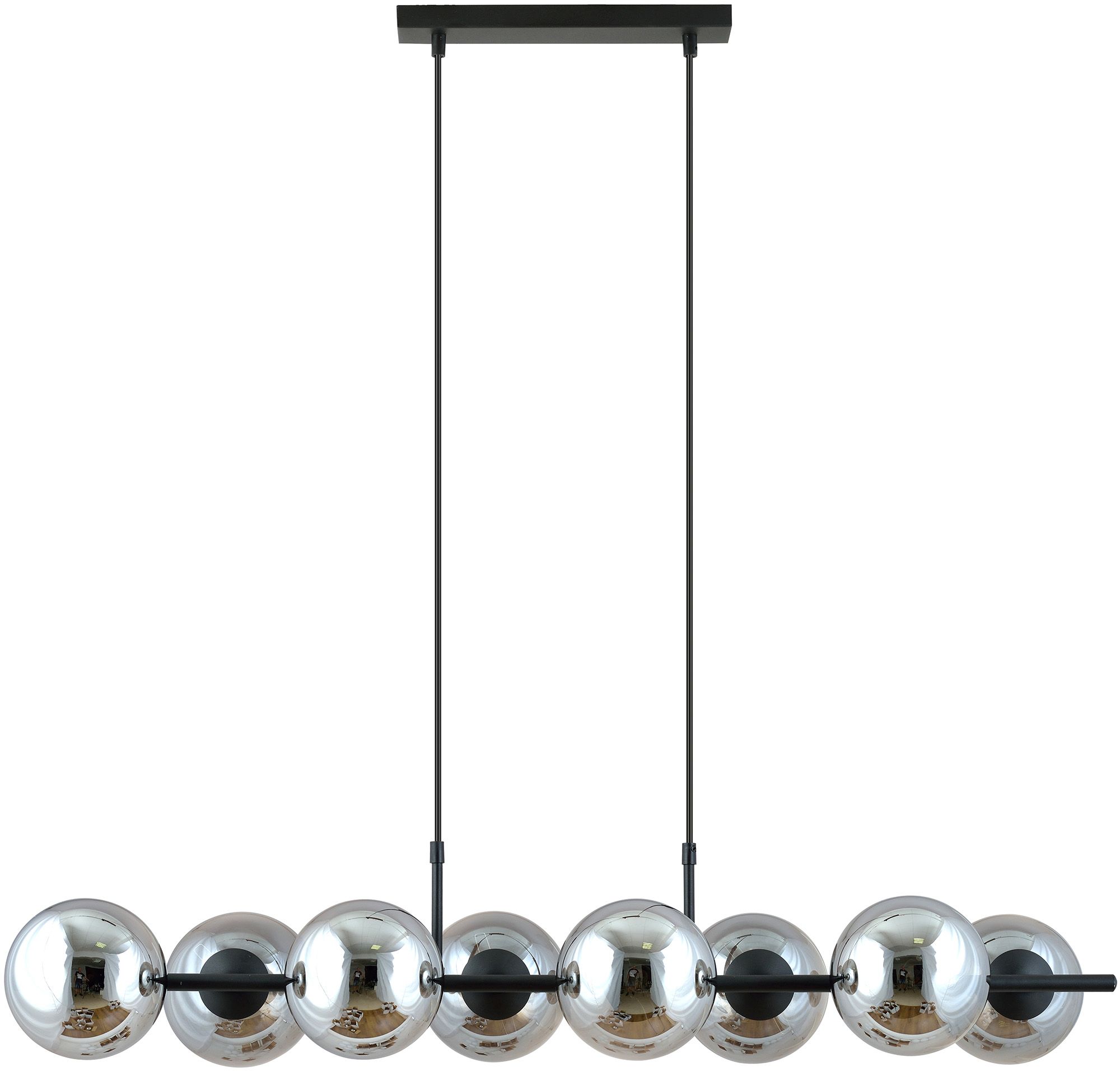 Emibig Rory lampe suspendue x10 W noir-graphite 1207/8