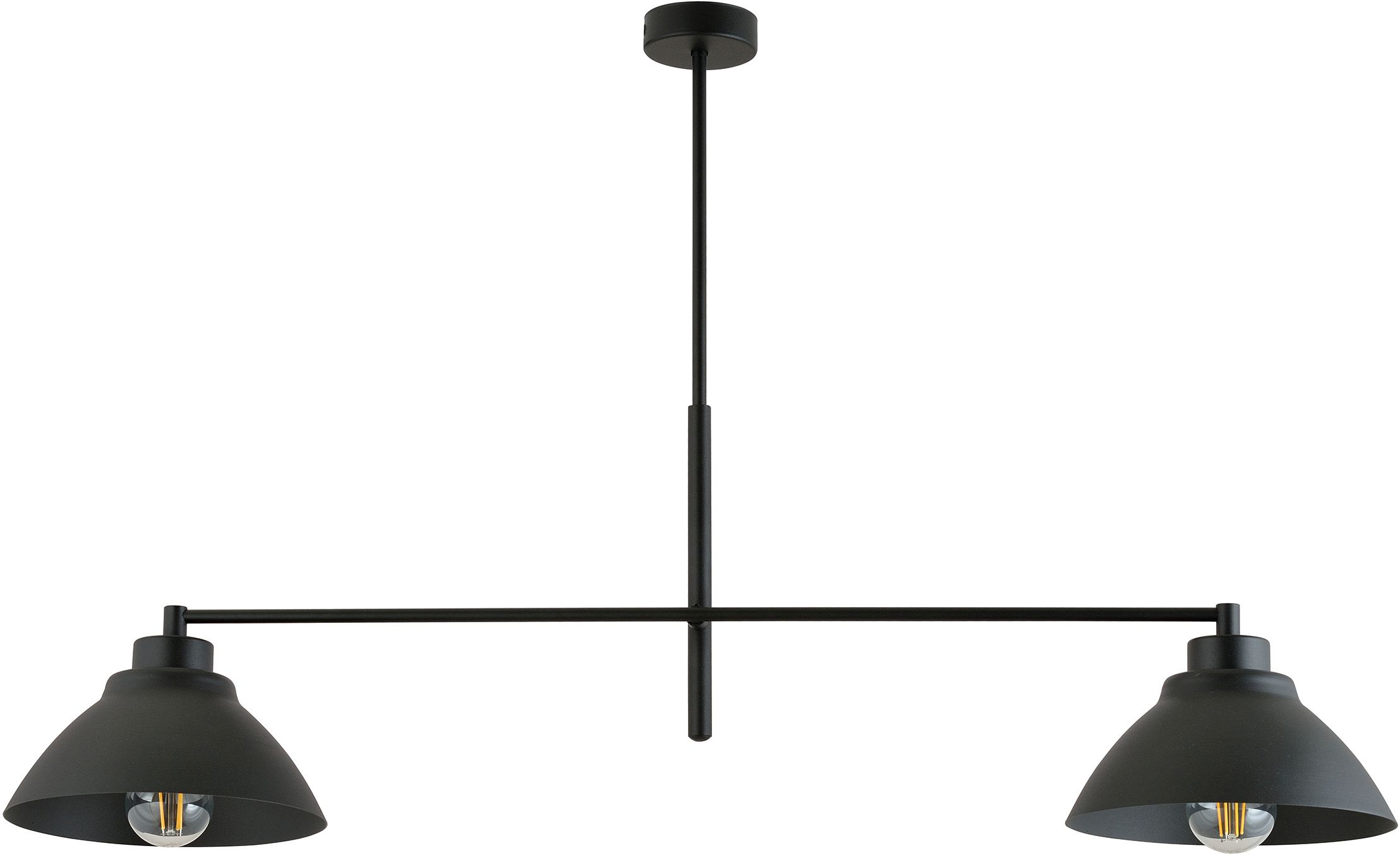 Emibig Maverick plafonnier 2x15 W noir 1211/2