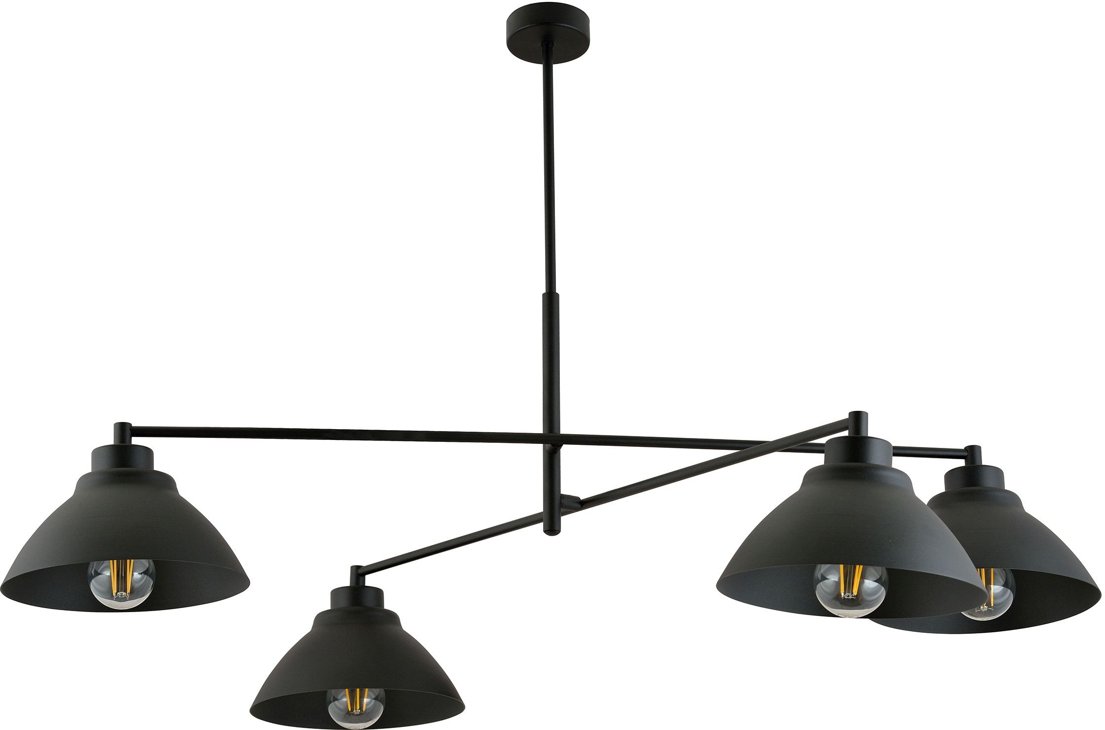 Emibig Maverick plafonnier 4x15 W noir 1211/4