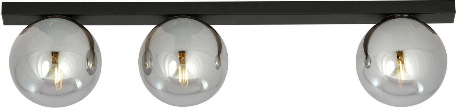 Emibig Fit plafonnier 3x10 W noir-graphite 1122/3