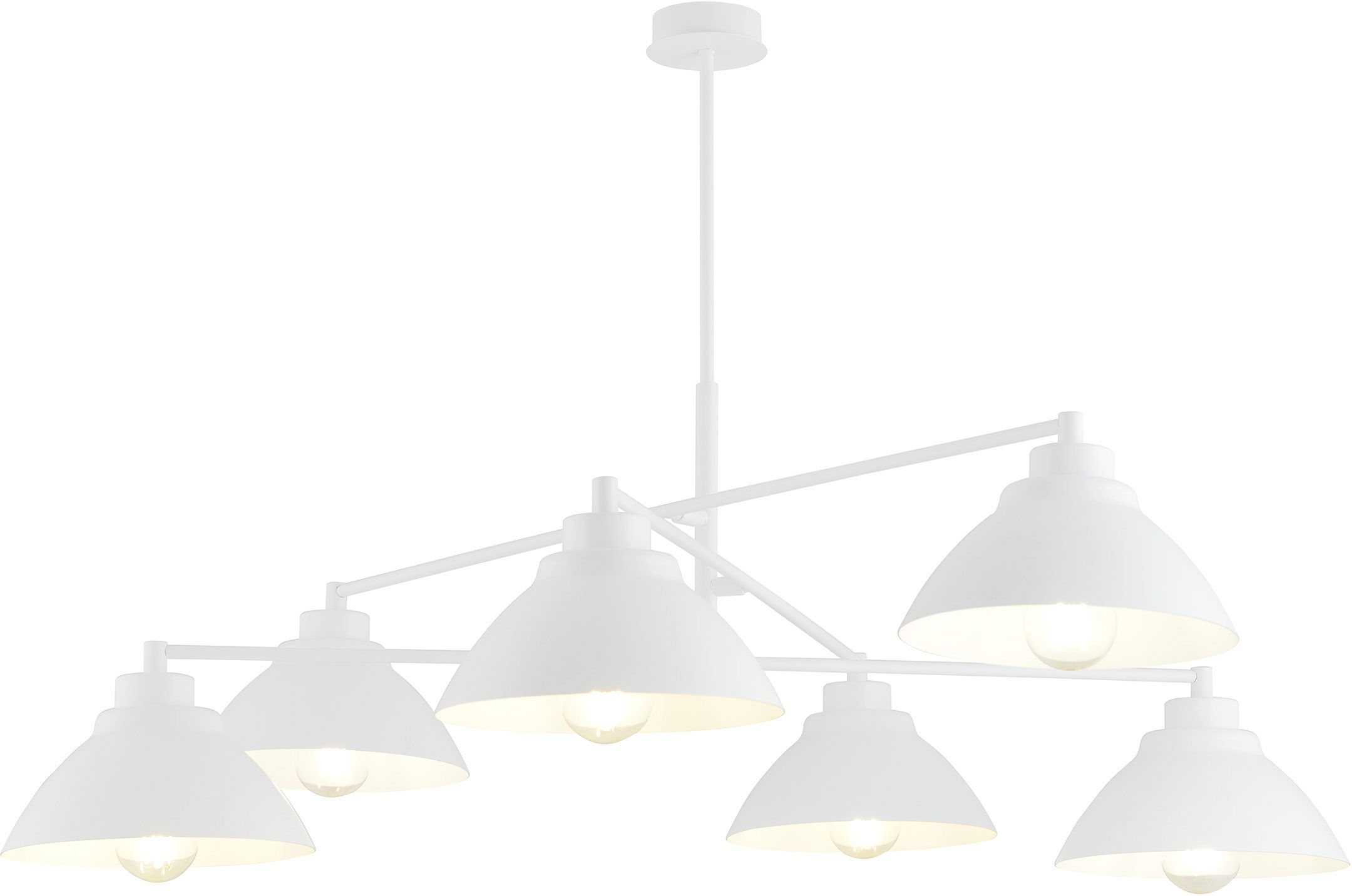 Emibig Maverick plafonnier 6x15 W blanc 1212/6