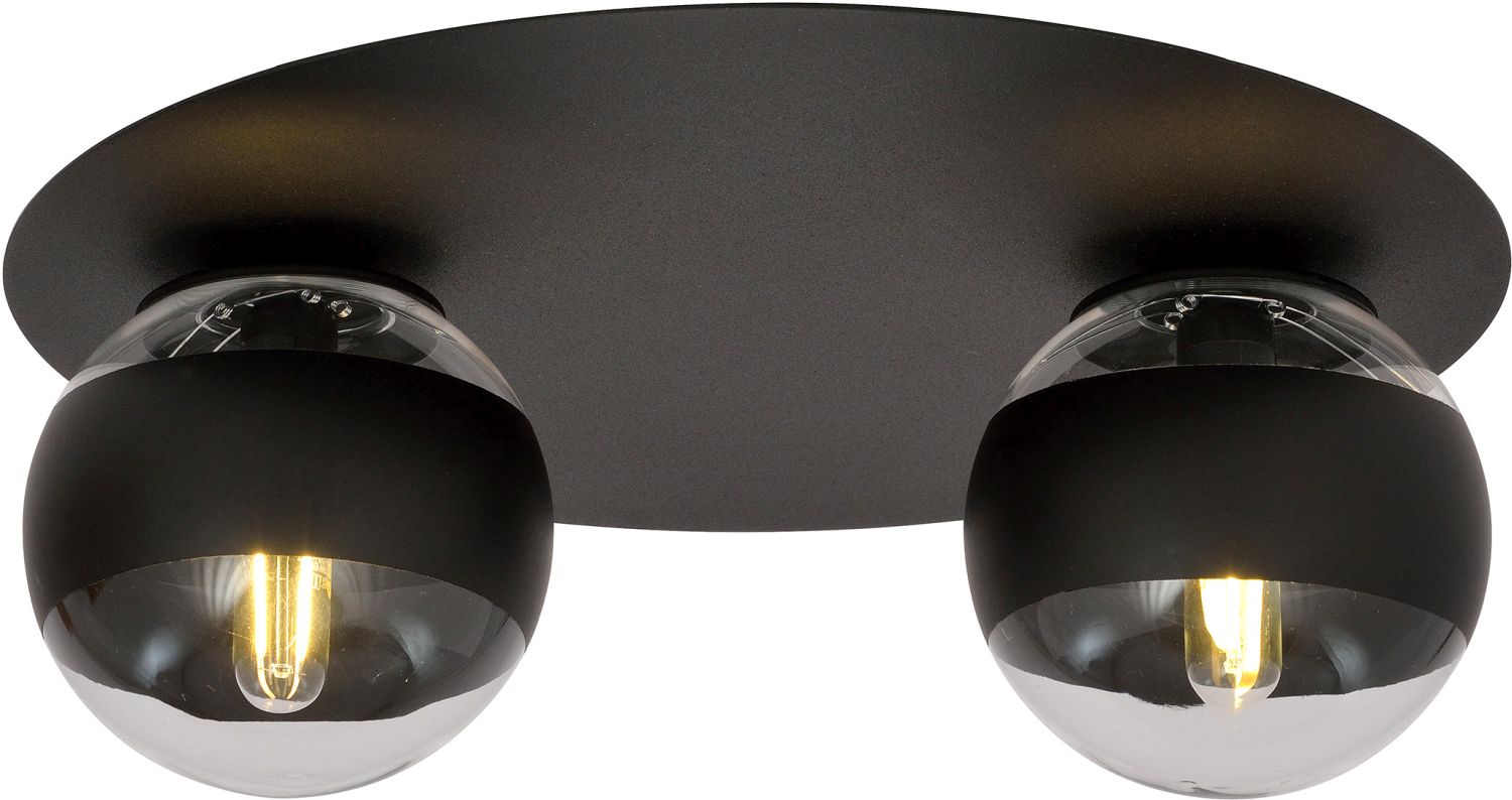 Emibig Solar Stripe plafonnier 2x10 W noir-transparent 1129/2