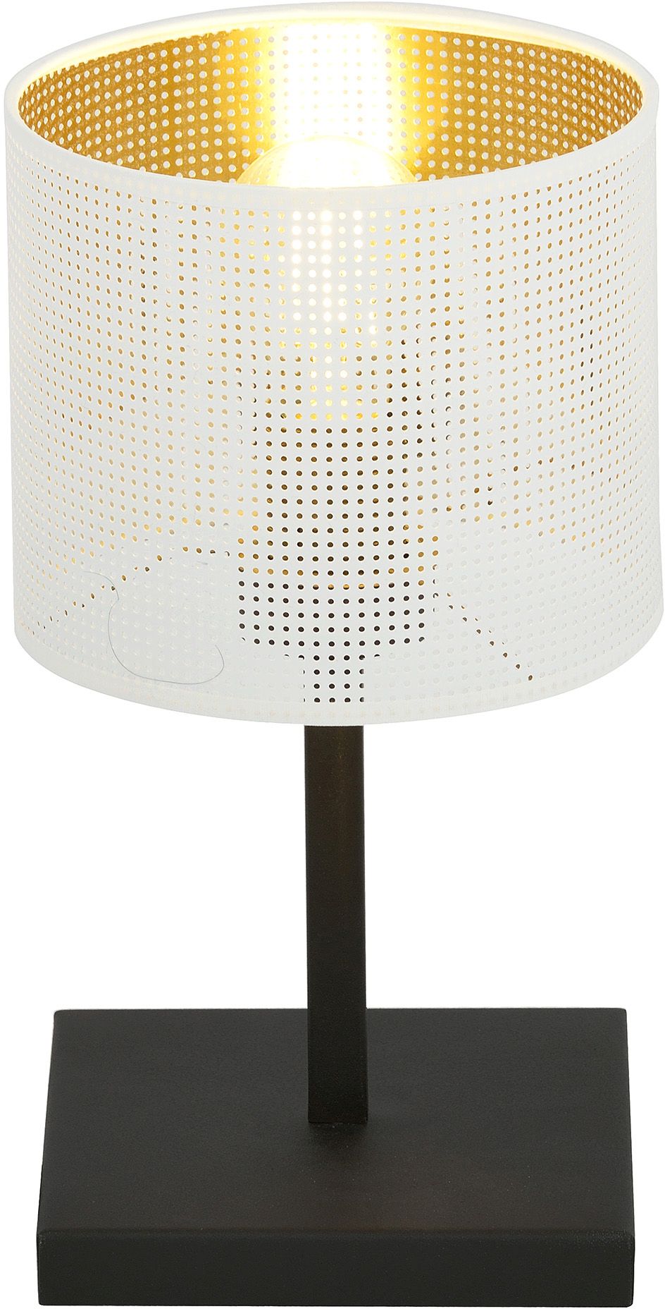 Emibig Jordan lampe de table 1x15 W blanc-noir-doré 1145/LN1