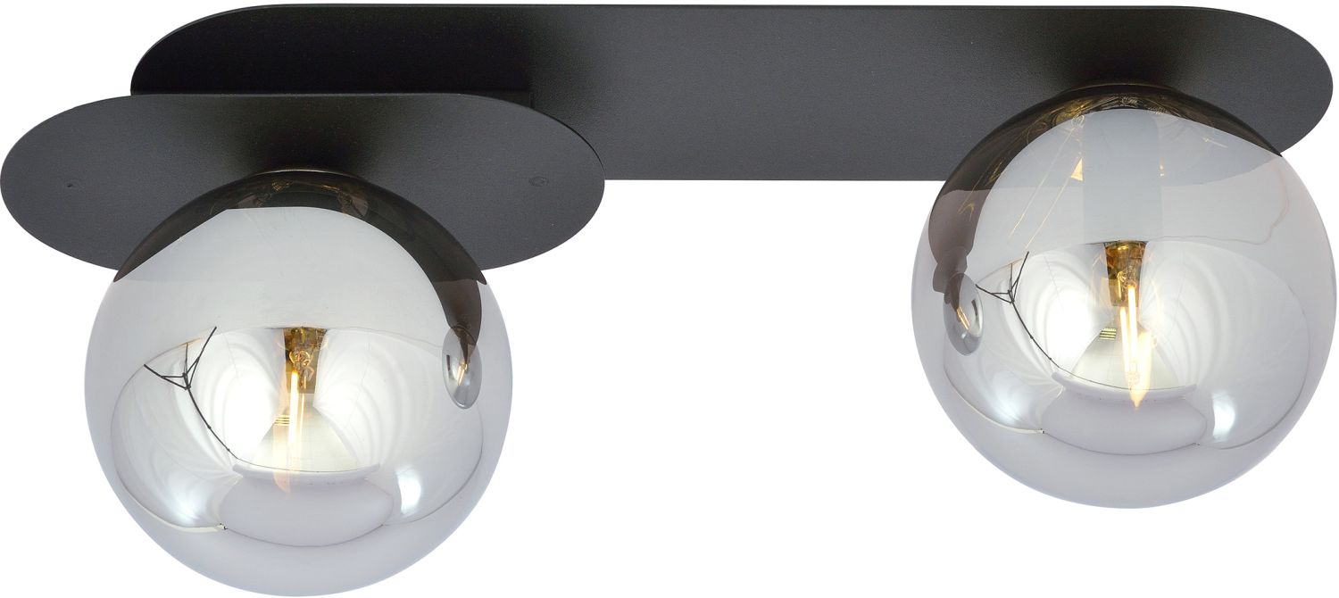 Emibig Plaza plafonnier 2x10 W noir-graphite 1119/2
