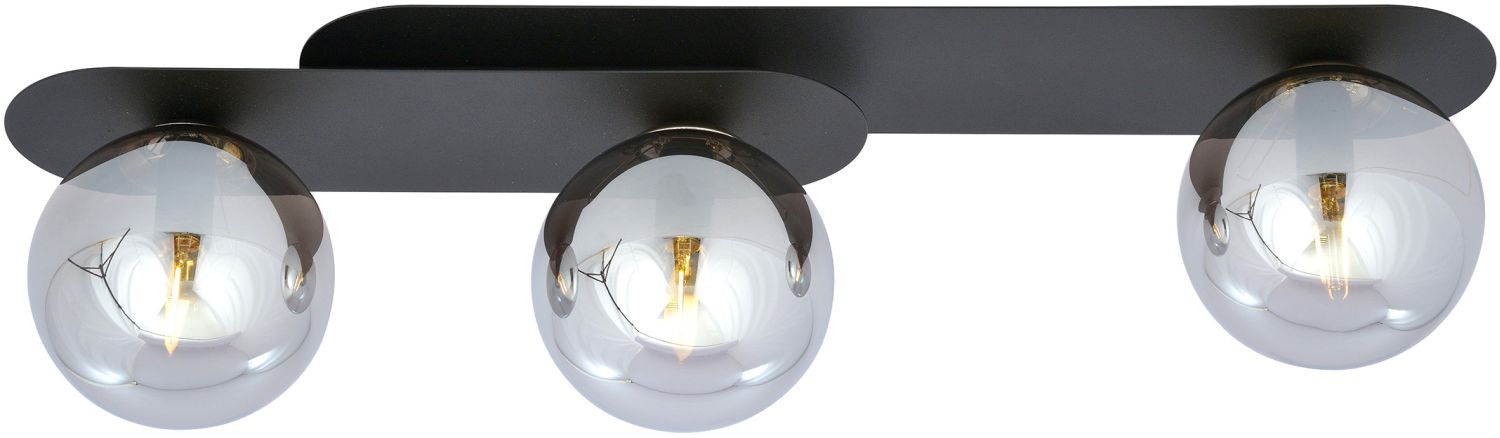 Emibig Plaza plafonnier 3x10 W noir-graphite 1119/3