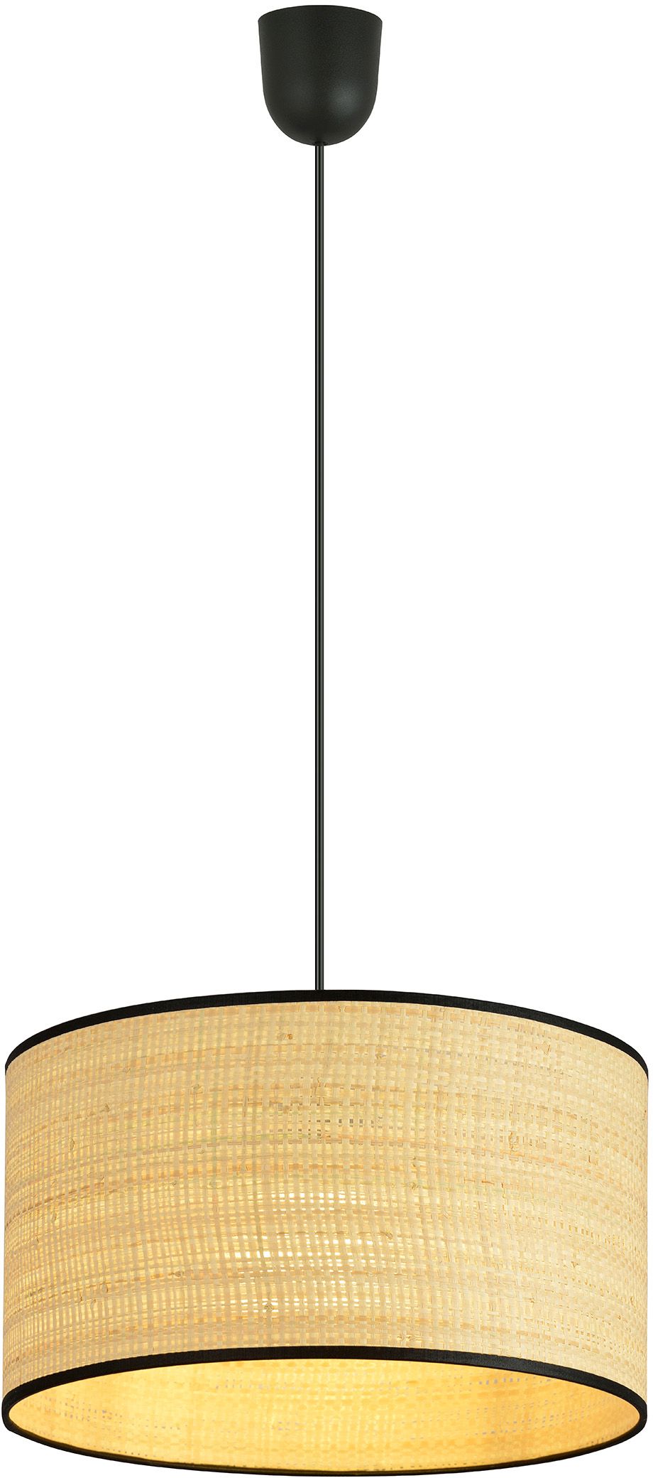 Emibig Aston lampe suspendue 1x15 W noir-beige 1149/1