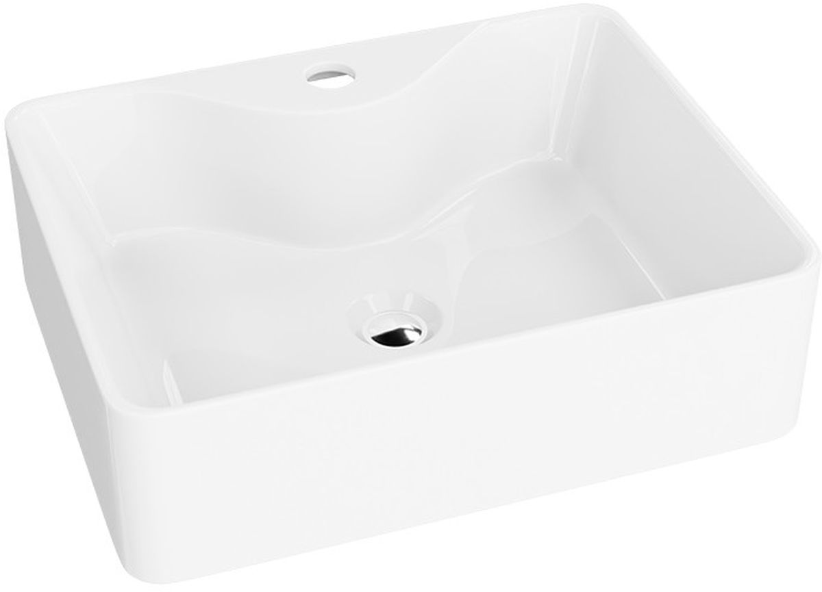 LaVita Castor lavabo 47.5x37 cm rectangulaire à poser blanc 5900378325994