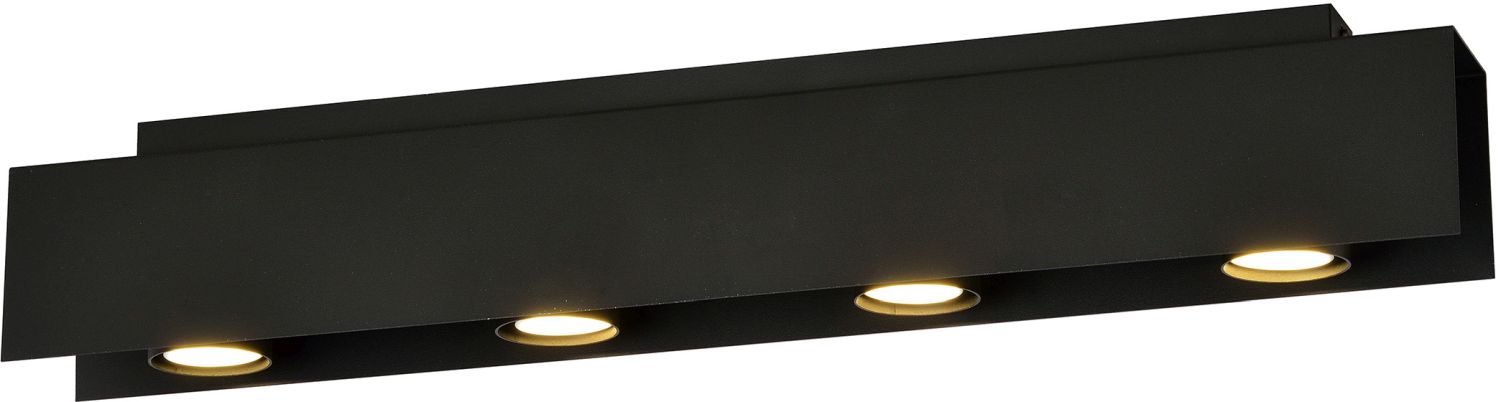Emibig Kenno plafonnier 4x8 W noir 1141/4