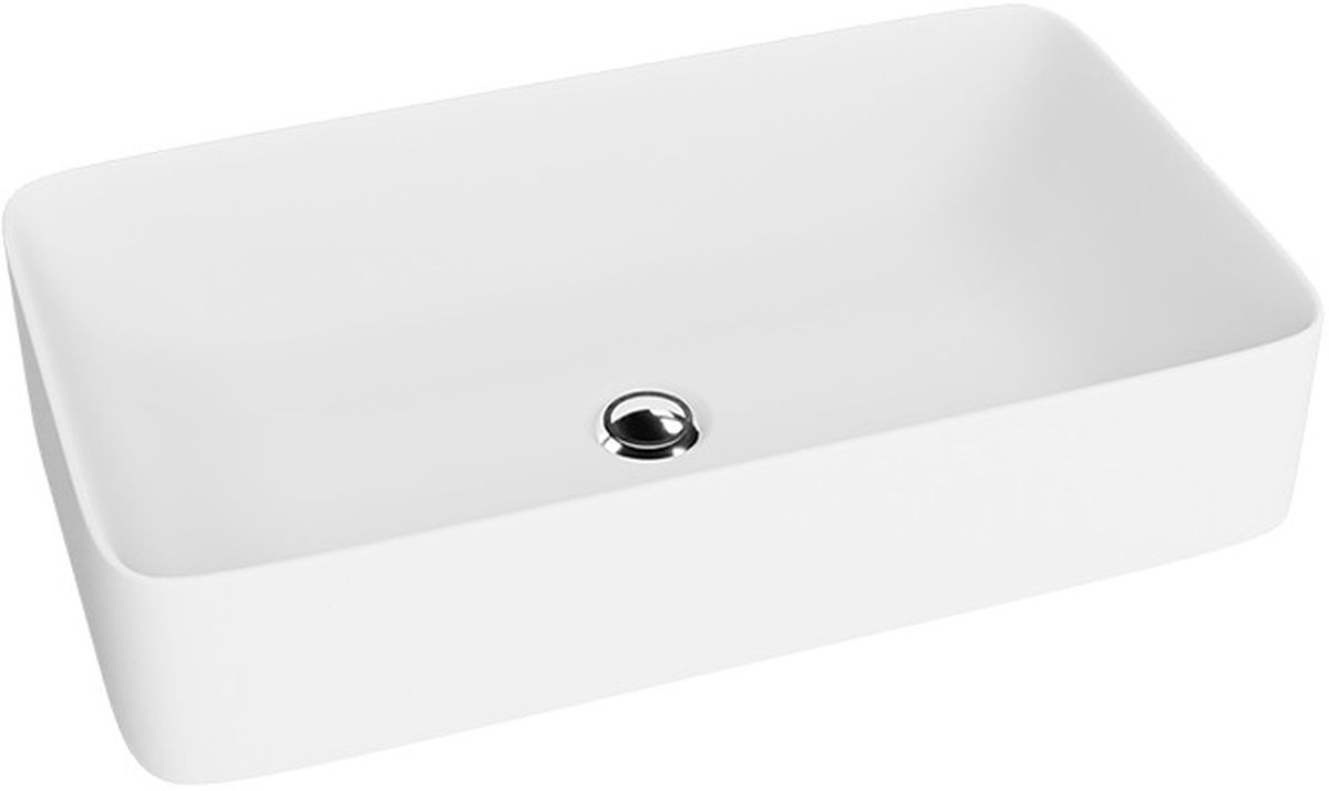 LaVita Pasana lavabo 60.5x34 cm rectangulaire à poser blanc brillant 5900378325932