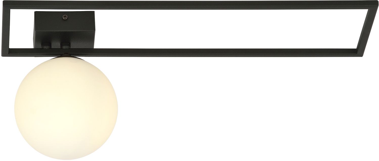 Emibig Imago plafonnier 1x10 W noir-opale 1130/1B
