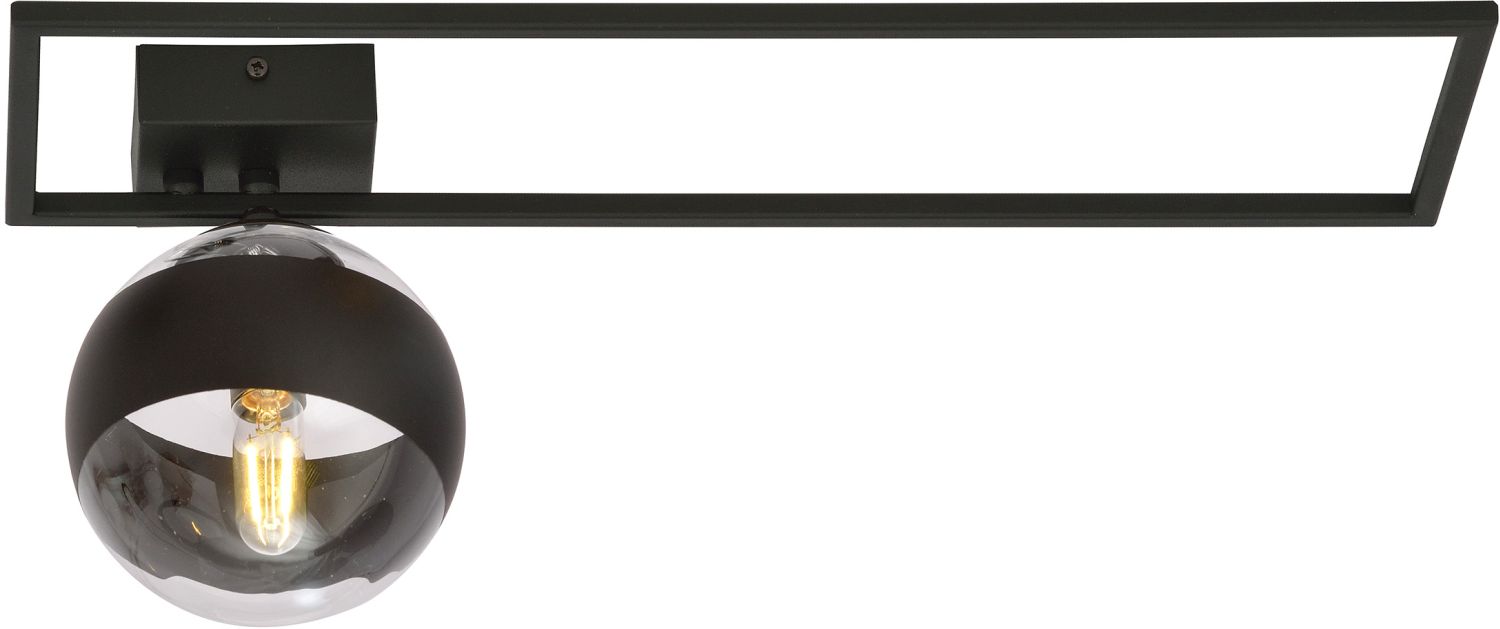 Emibig Imago Stripe plafonnier 1x10 W noir-transparent 1132/1B