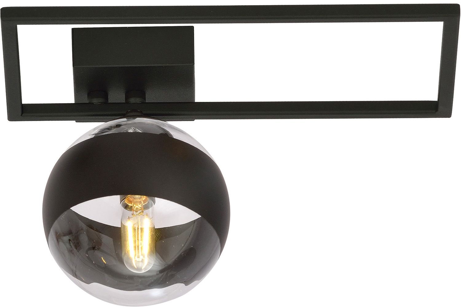 Emibig Imago Stripe plafonnier 1x10 W noir-transparent 1132/1D