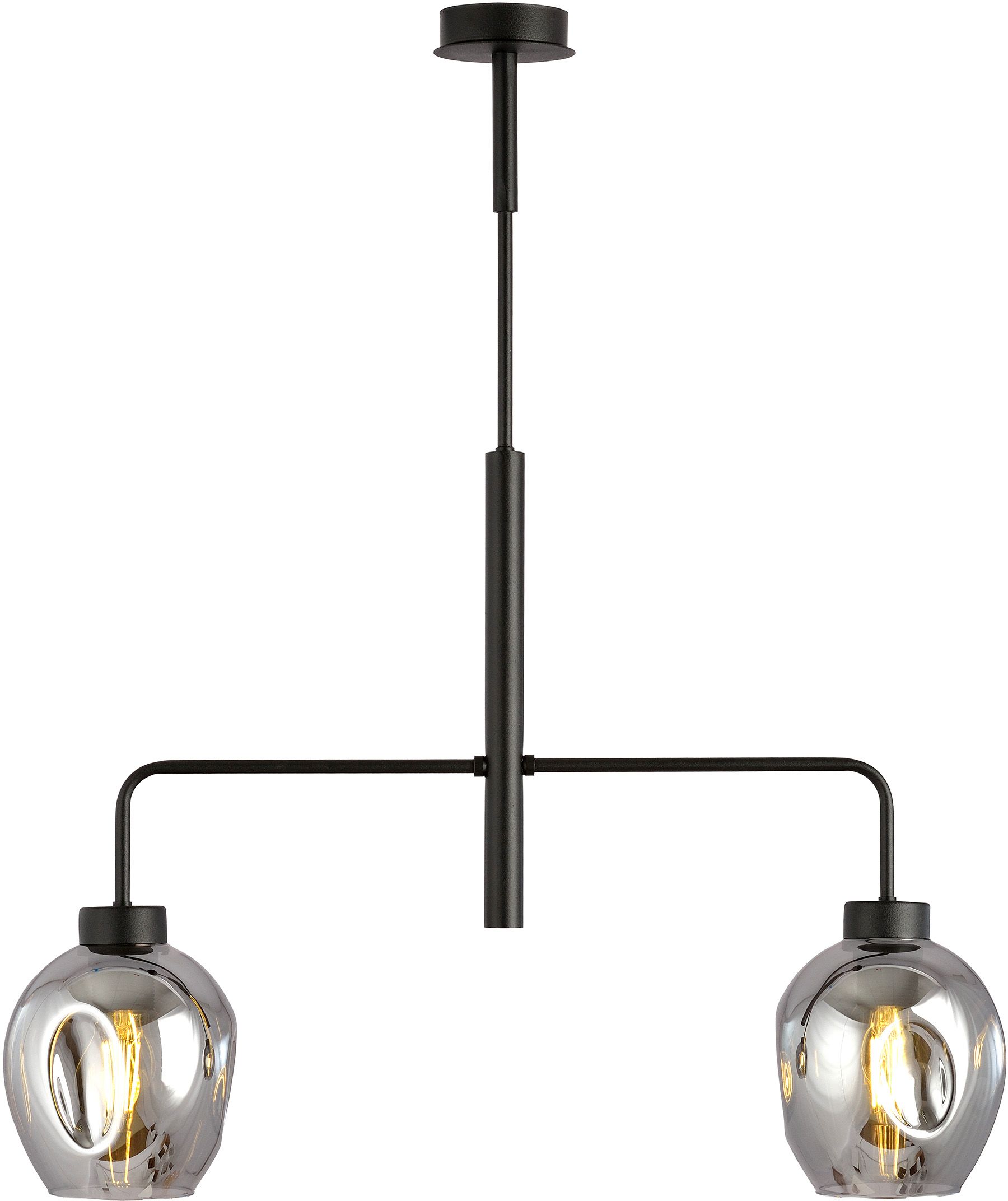Emibig Lukka plafonnier 2x15 W noir-graphite 1163/2