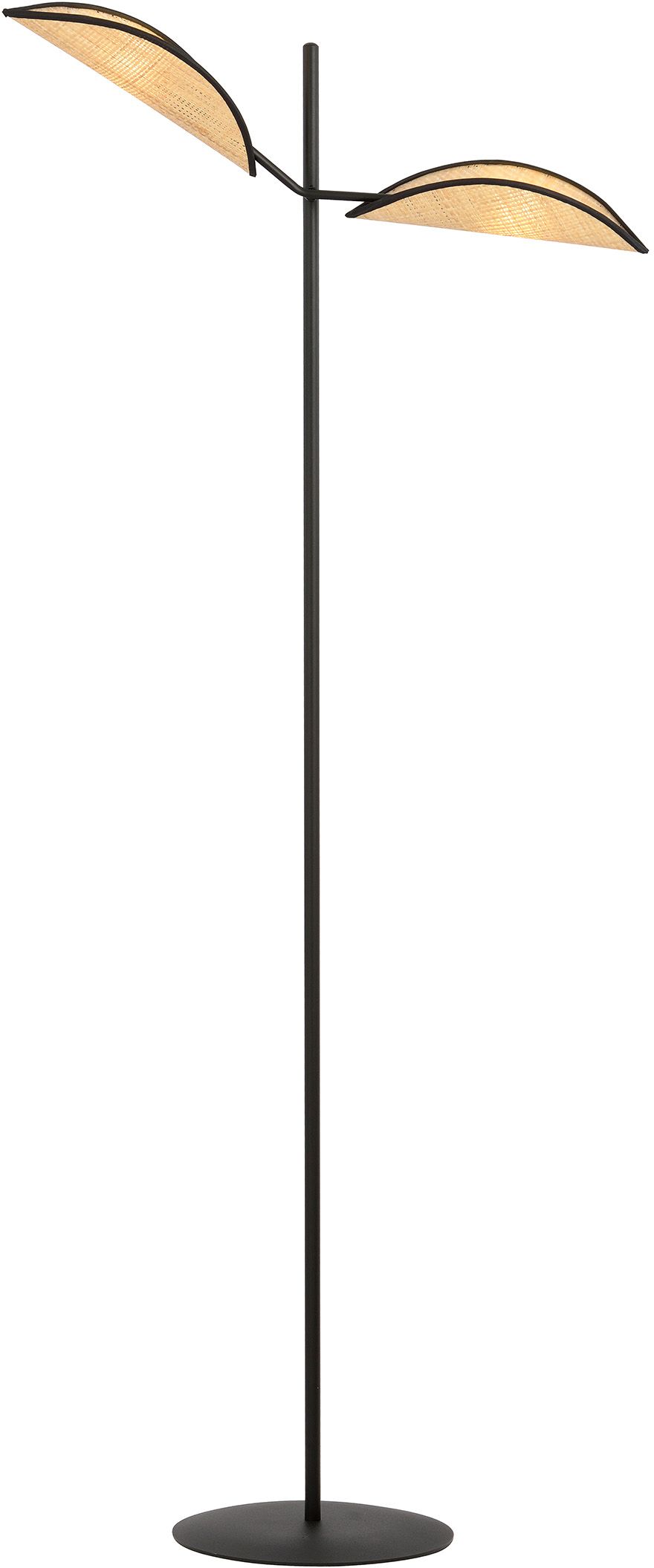 Emibig Vene lampadaire 2x10 W noir-beige 1160/LP2