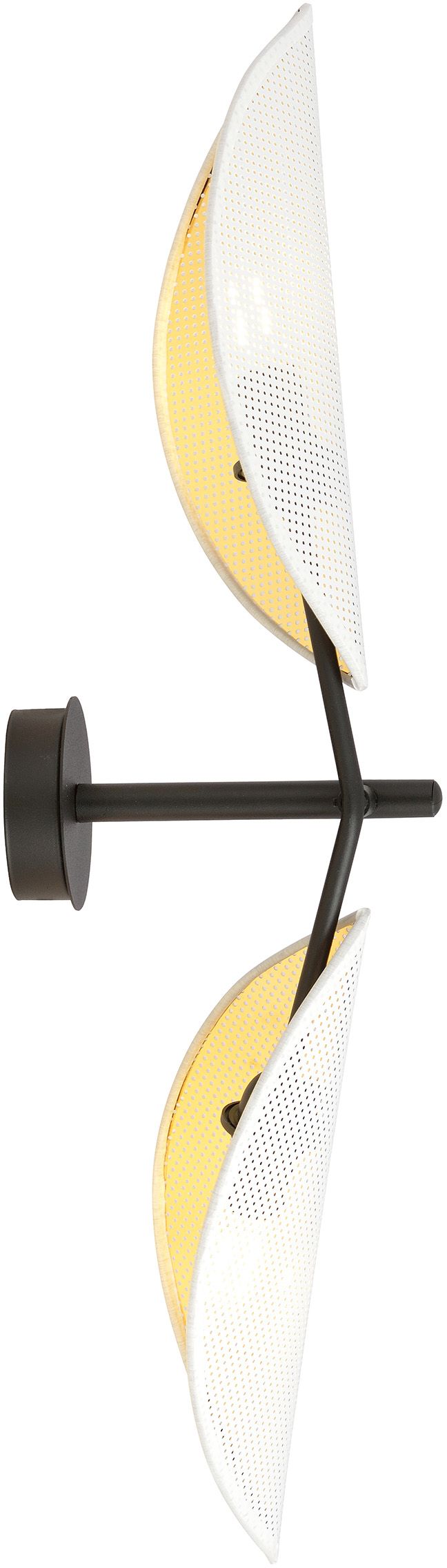 Emibig Vene applique murale 2x10 W blanc-noir-doré 1159/K2