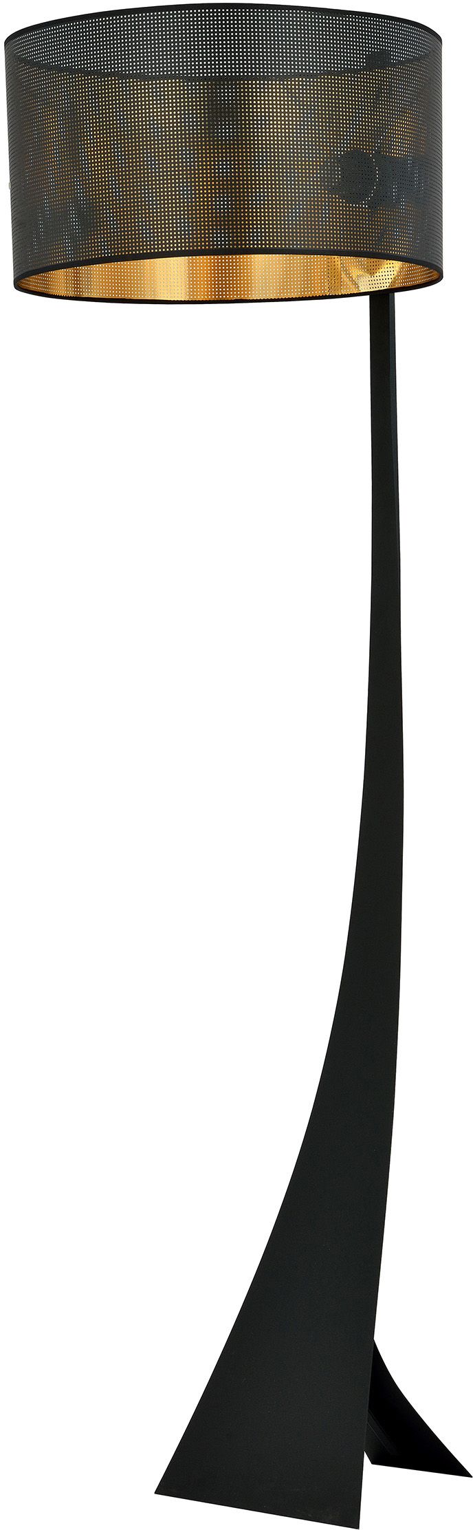 Emibig Estrella lampadaire 1x15 W noir-doré 1156/LP1