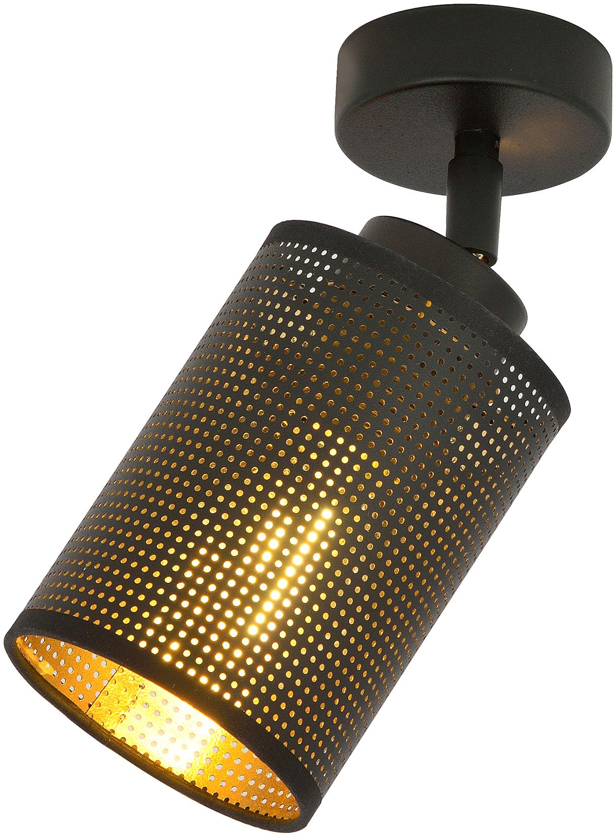 Emibig Bronx plafonnier 1x15 W noir-doré 1152/1