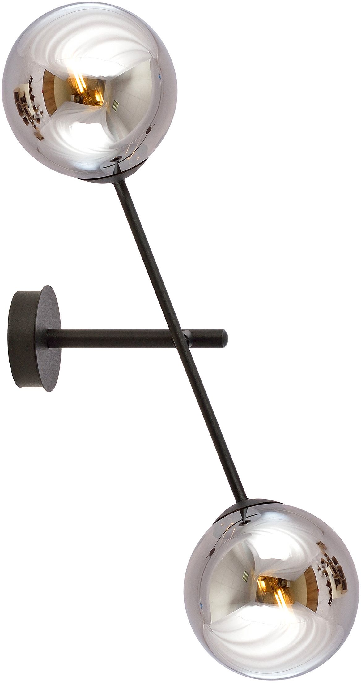 Emibig Linear applique murale 2x10 W noir-graphite 1167/K2