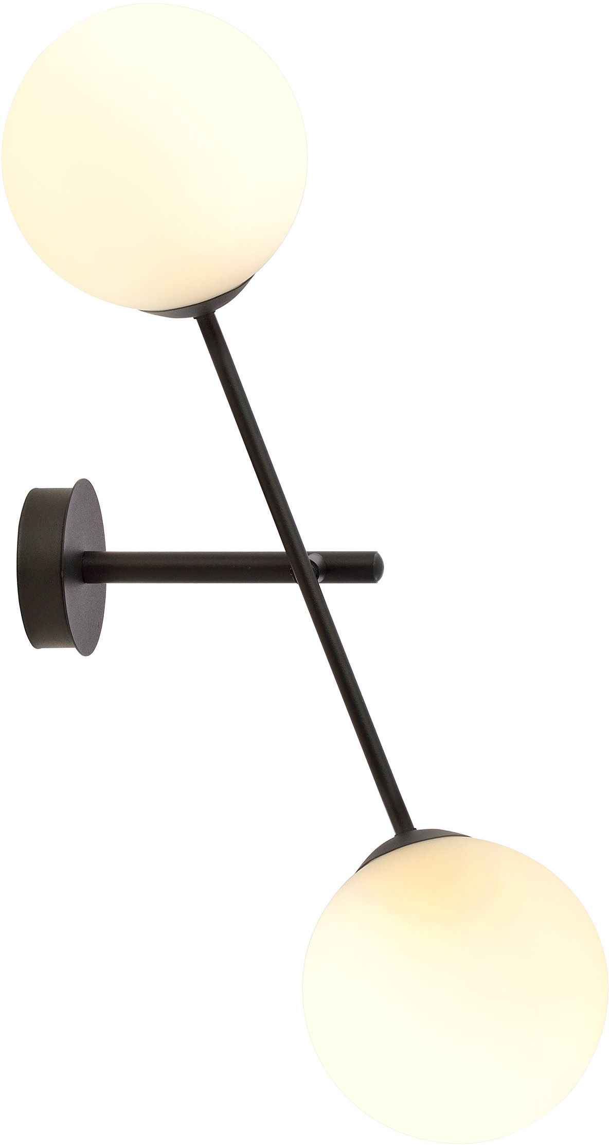 Emibig Linear applique murale 2x10 W blanc-noir 1169/K2