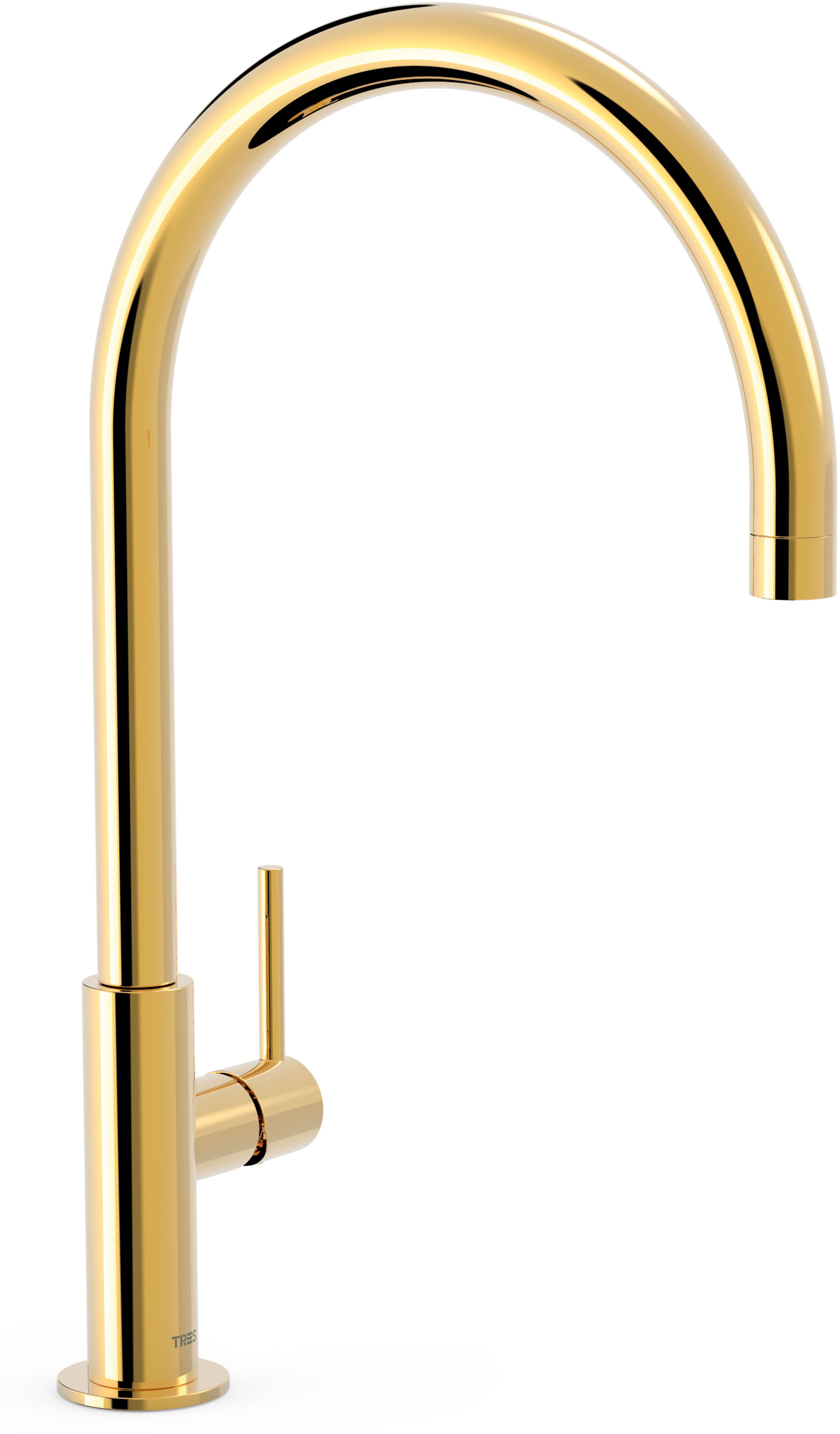 Tres Study-Tres mitigeur de lavabo sur pied doré 26290401OR