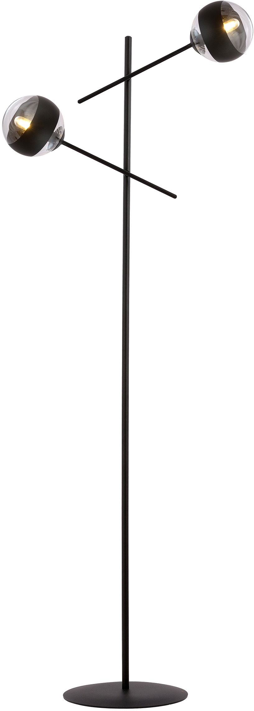 Emibig Linear lampadaire 2x10 W noir-transparent 1168/LP2