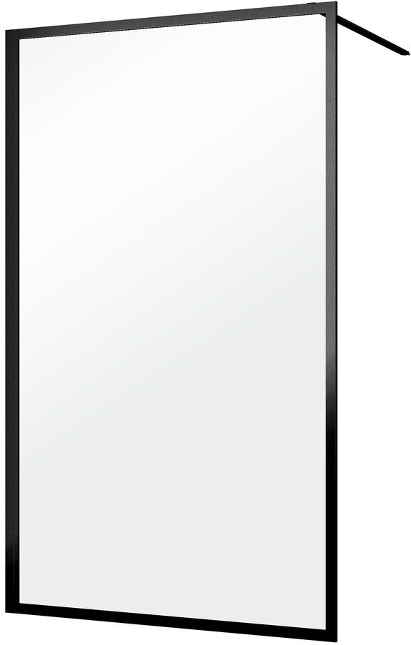 Sealskin Contour paroi de douche walk-in 90 cm noir mat/verre transparent CDA30886195100