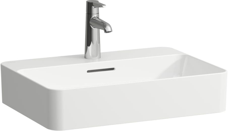 Laufen Val lavabo 55x40 cm rectangulaire à poser blanc brillant H8122844001041