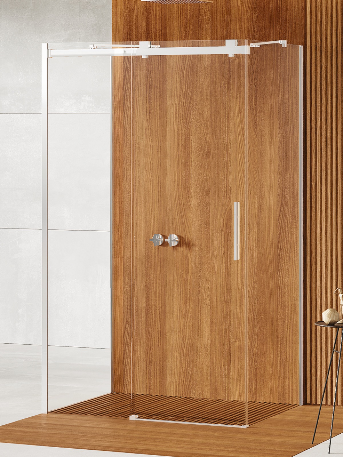 New Trendy Softi kabina prysznicowa 140x90 cm prostokątna chrom połysk/szkło przezroczyste EXK-3948