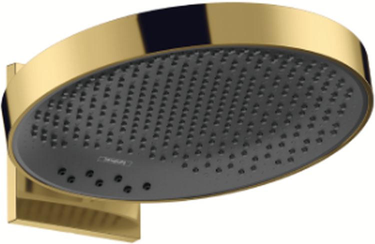 Hansgrohe Rainfinity douche à effet de pluie 36x36 cm ronde noir-doré 26234990