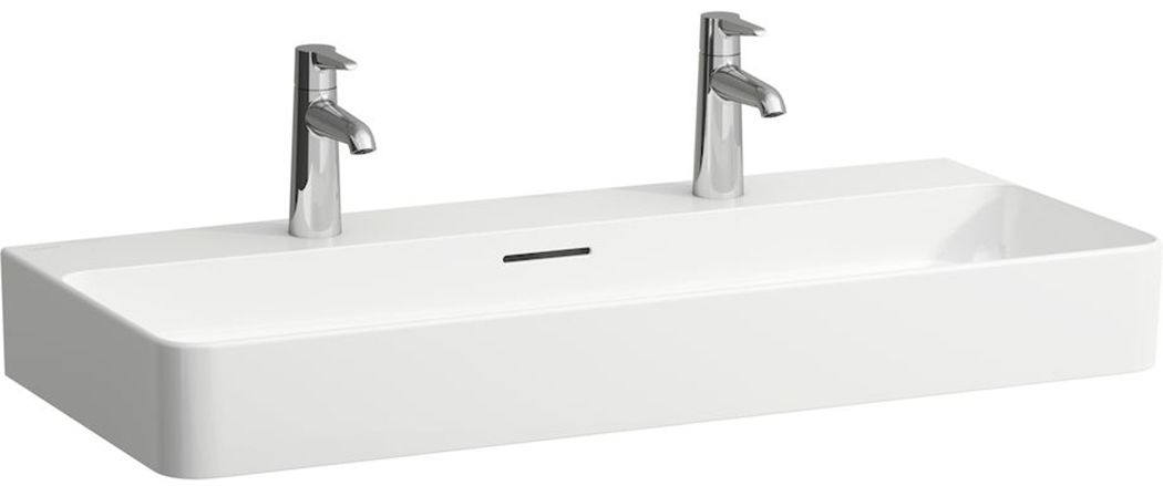 Laufen Val lavabo 95x42 cm rectangulaire classique blanc mat H8102877571041