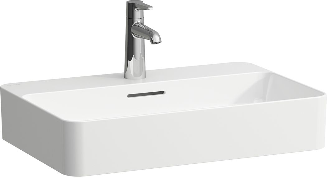 Laufen Val lavabo 60x40 cm rectangulaire à poser blanc brillant H8122850001041