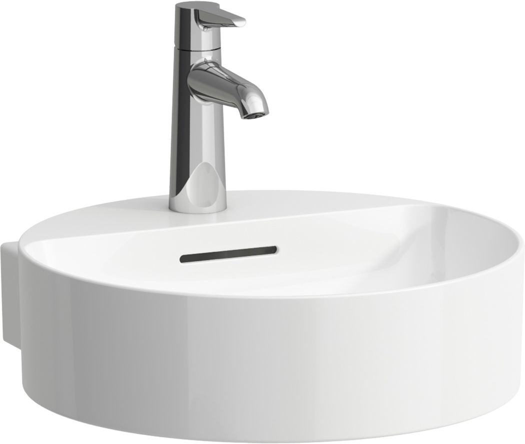 Laufen Val lavabo 42.5x40 cm ronde classique blanc brillant H8132814001041