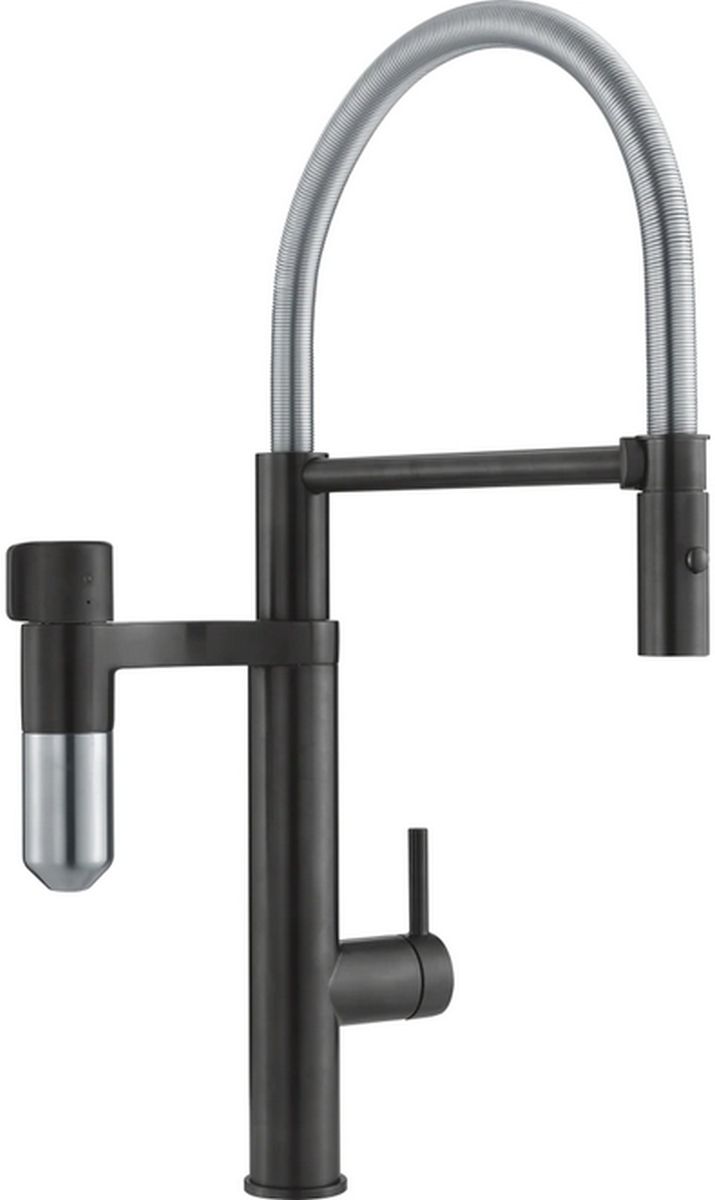 Franke Vital Semi-Pro mitigeur de cuisine sur pied acier inoxydable-noir 120.0621.313