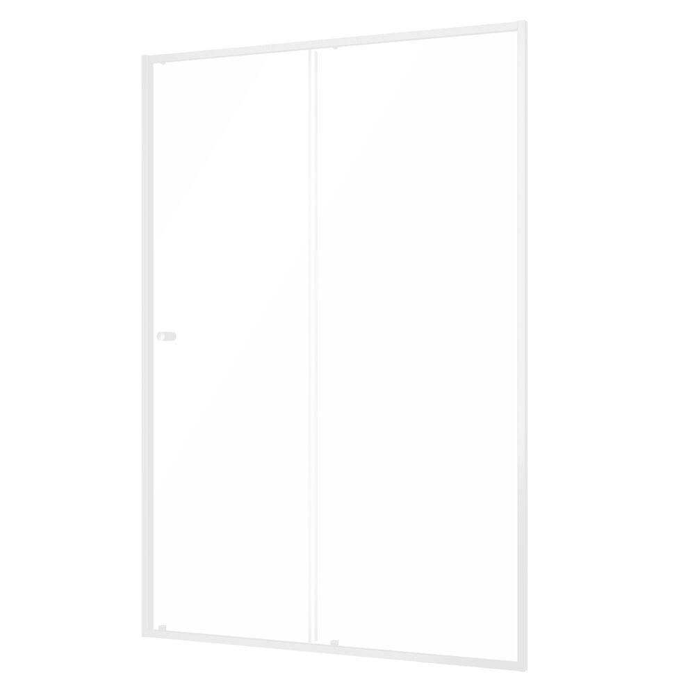 Sealskin Contour porte de douche 120 cm coulissant blanc mat/verre transparent CD121206025100