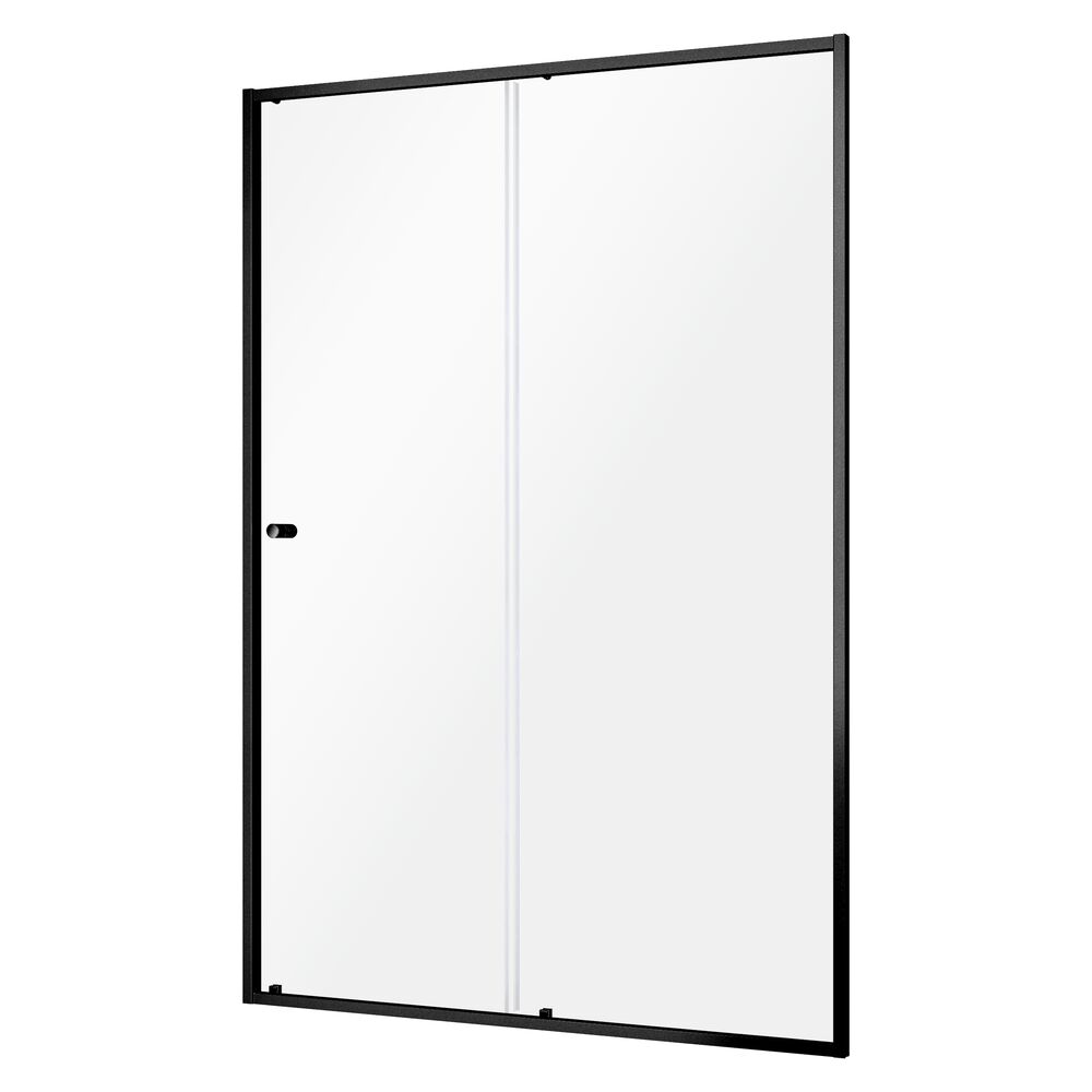 Sealskin Contour porte de douche 120 cm coulissant noir mat/verre transparent CD121206195100