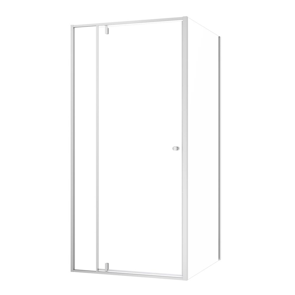 Sealskin Contour cabine de douche 100x100 cm carrée brossé/verre transparent CD181006325100