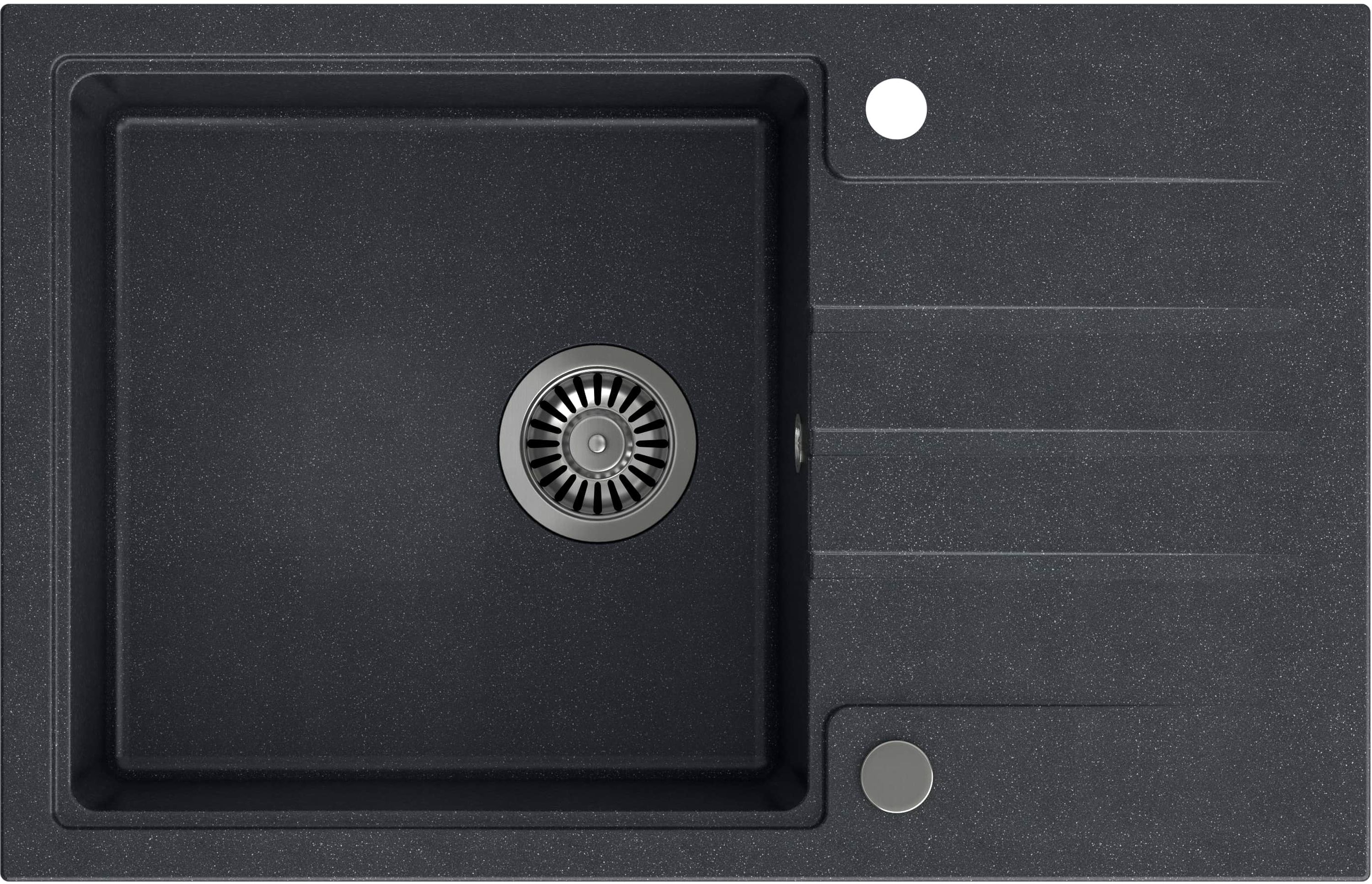 Quadron Peter évier graniteq 78x50 cm noir HCQP7850CZK