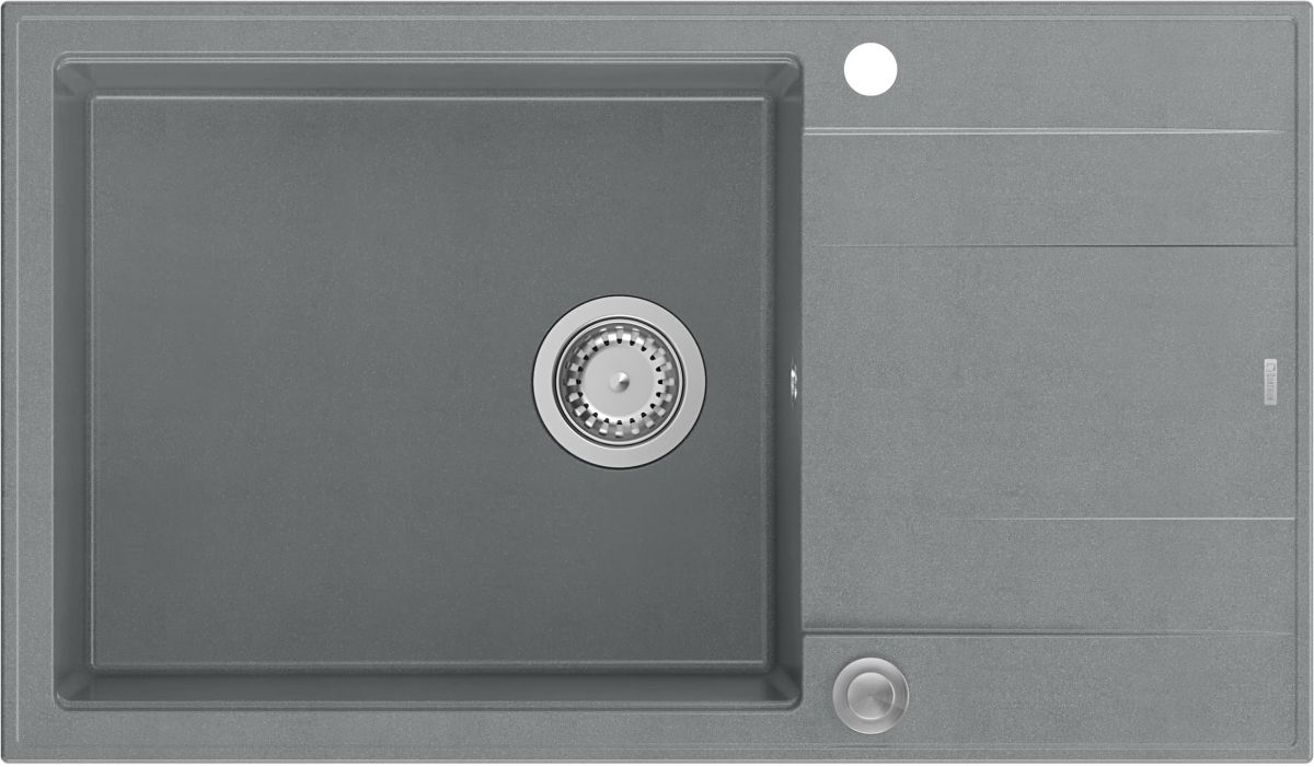 Quadron Evan évier graniteq 86x50 cm gris/graphite/onyx HCQE58650U5_BS_P2O