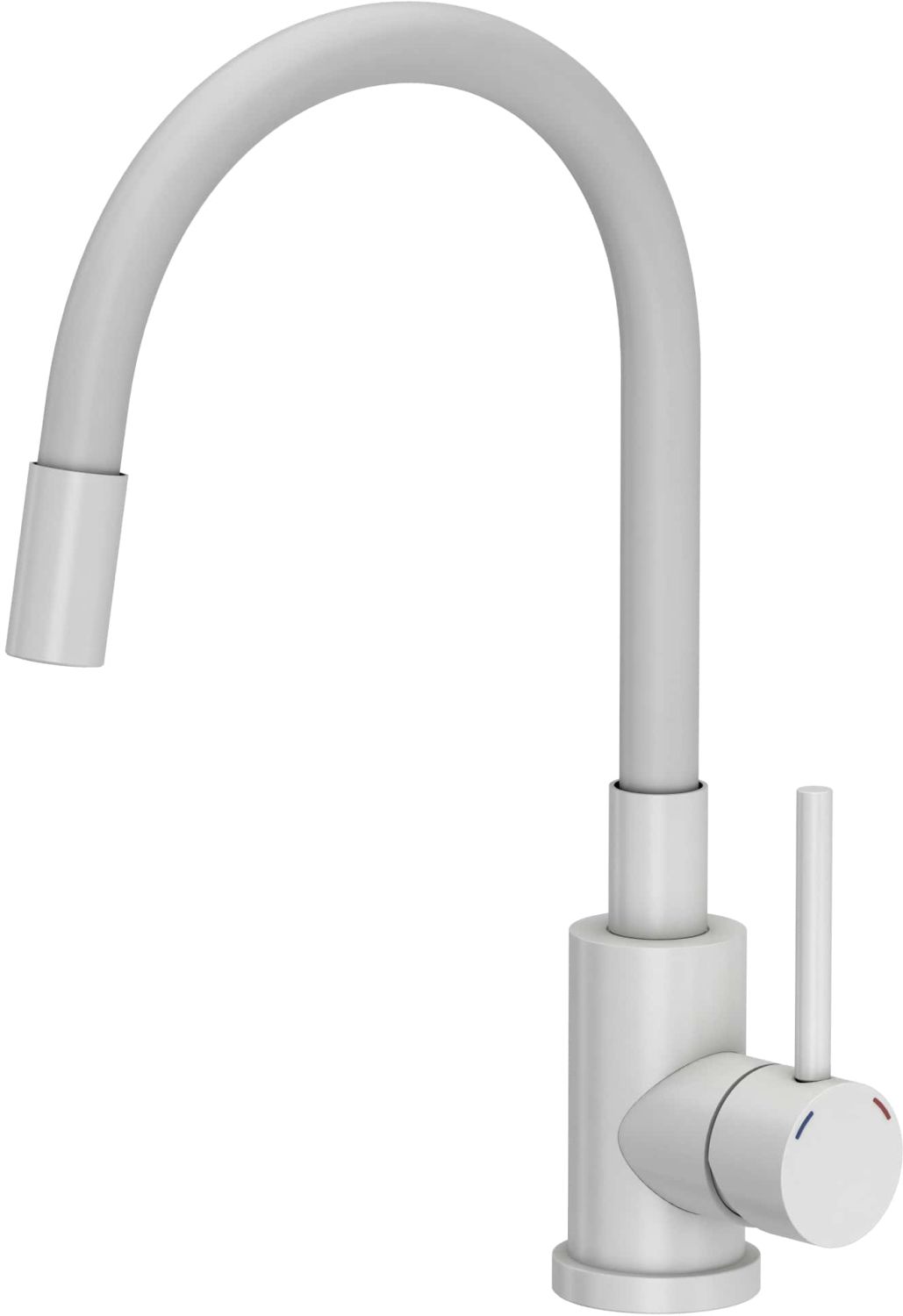 Quadron Maggie mitigeur de cuisine sur pied blanc 3323503WHM
