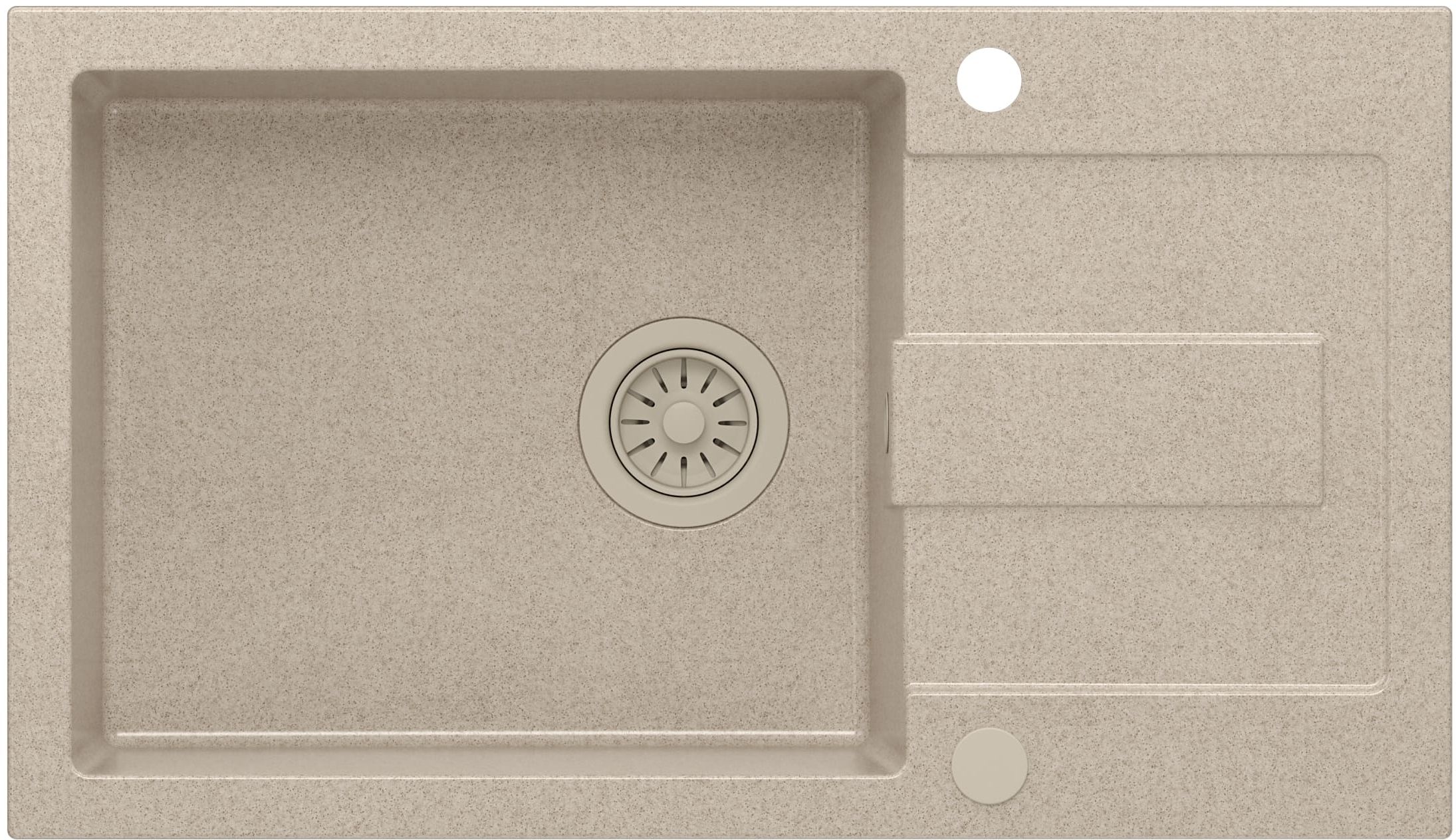 Quadron Christian évier graniteq 78x45 cm beige HCQC57845BEZK_PC