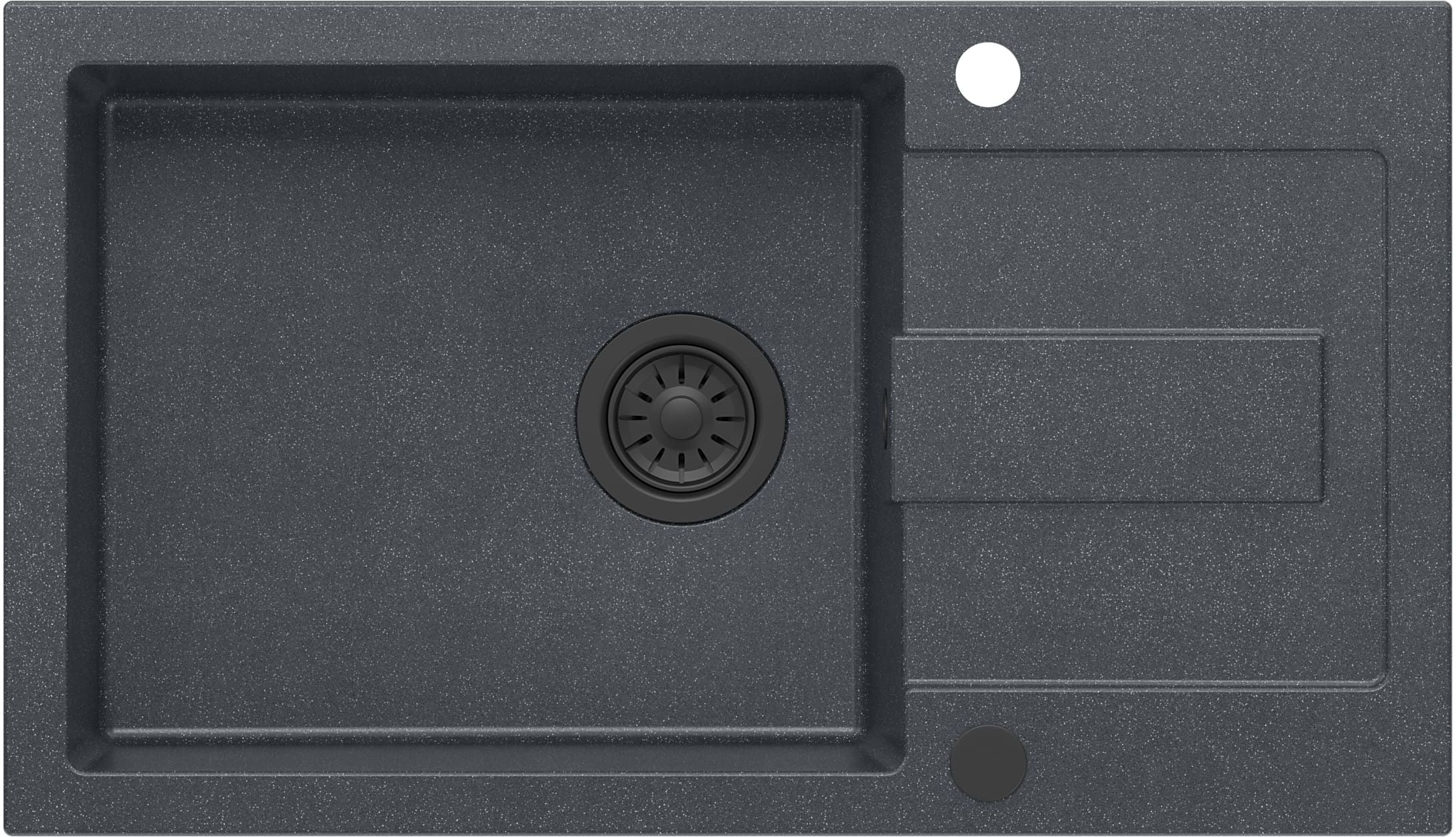 Quadron Christian évier graniteq 78x45 cm noir HCQC57845CZK_PC