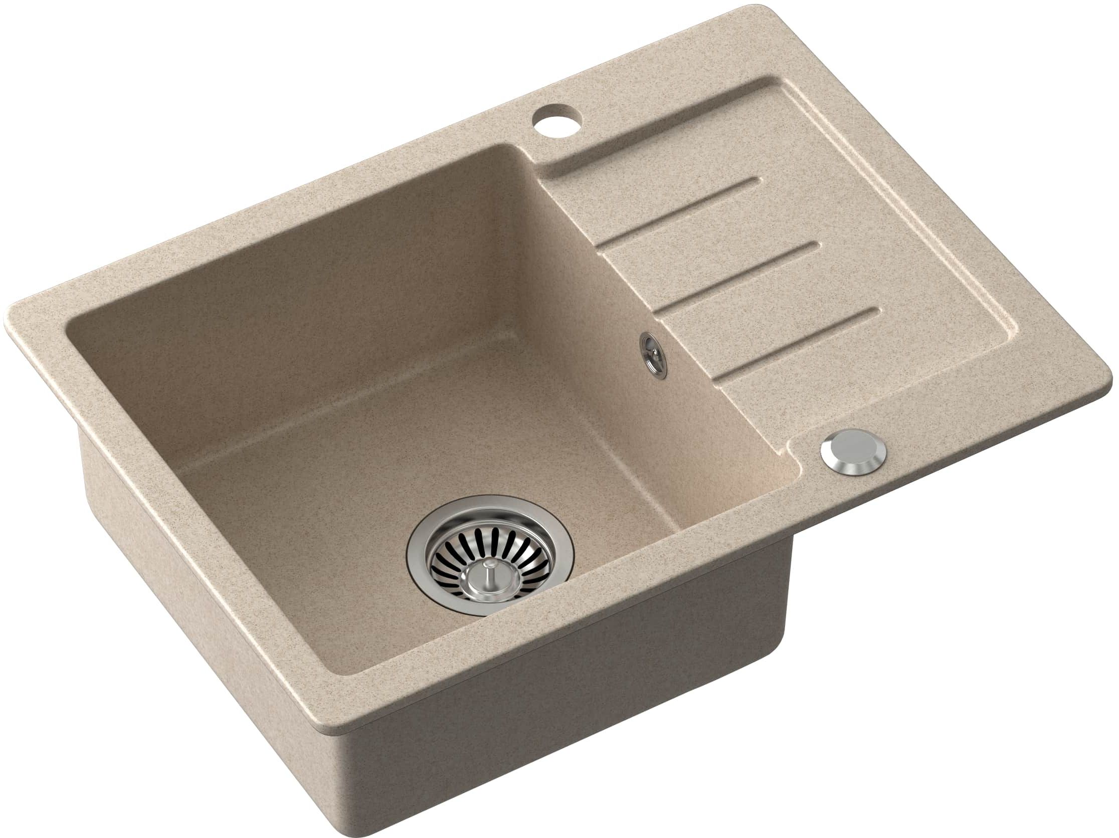 Quadron Johnny évier graniteq 60x44 cm beige HCQJ6044BEZK
