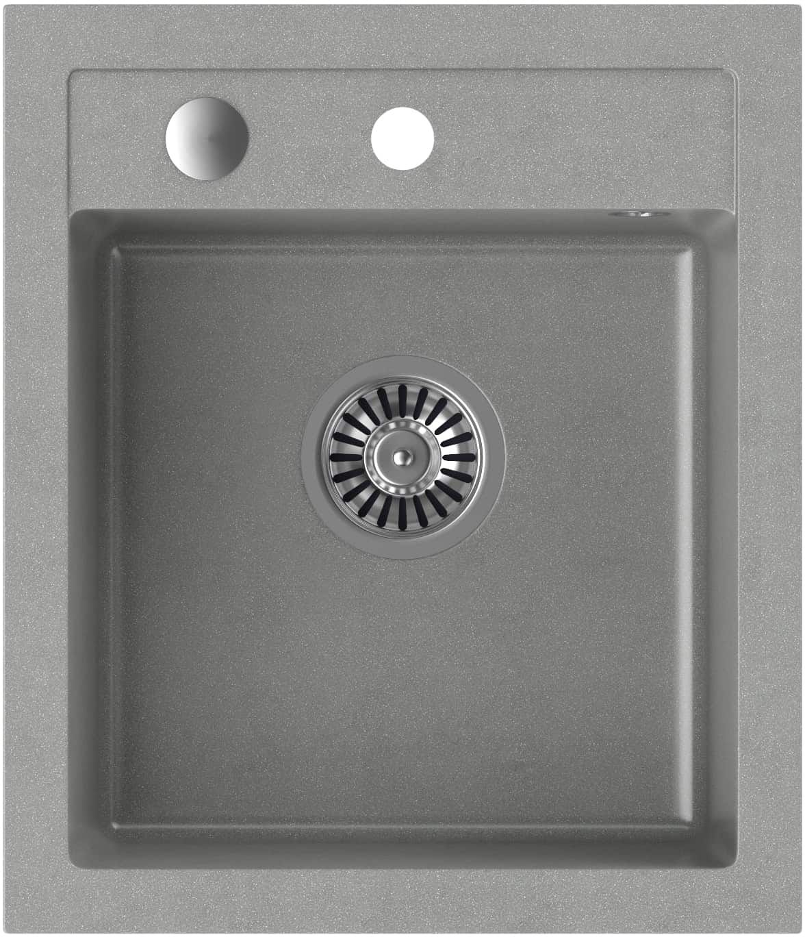 Quadron Johnny évier graniteq 50x43 cm gris/graphite/onyx HCQJ4350SZK