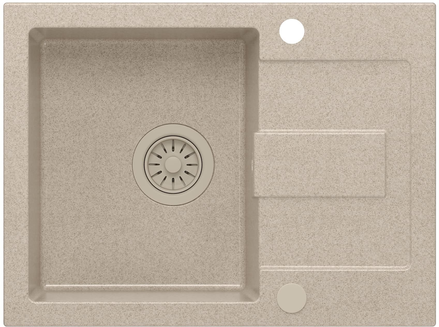 Quadron Christian évier graniteq 60x45 cm beige HCQC6045BEZK_PC