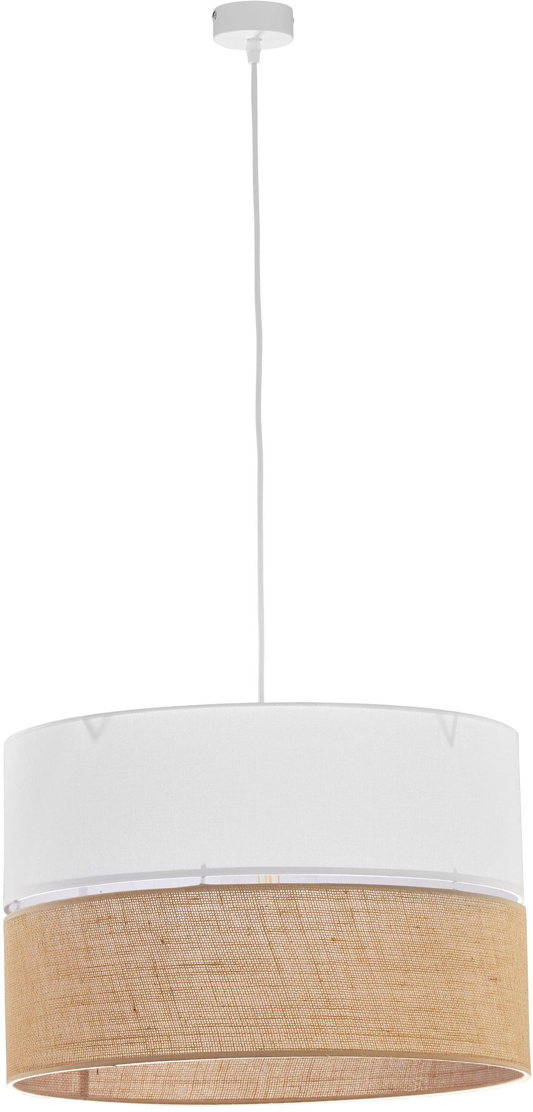 TK Lighting Linobianco lampe suspendue 3x15 W blanc-marron 6573