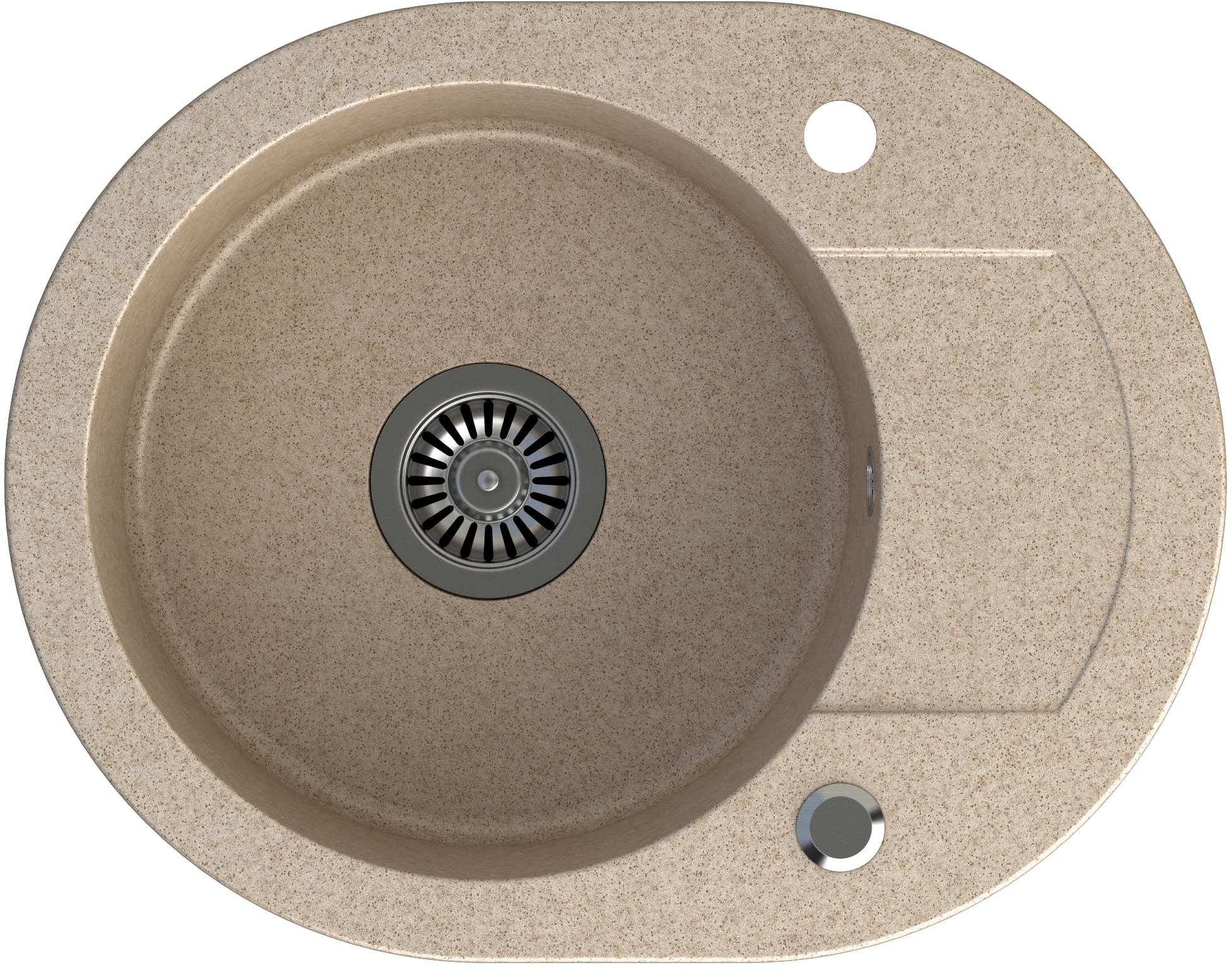Quadron Johnny évier graniteq 58.5x46 cm beige HCQC5846BEZK