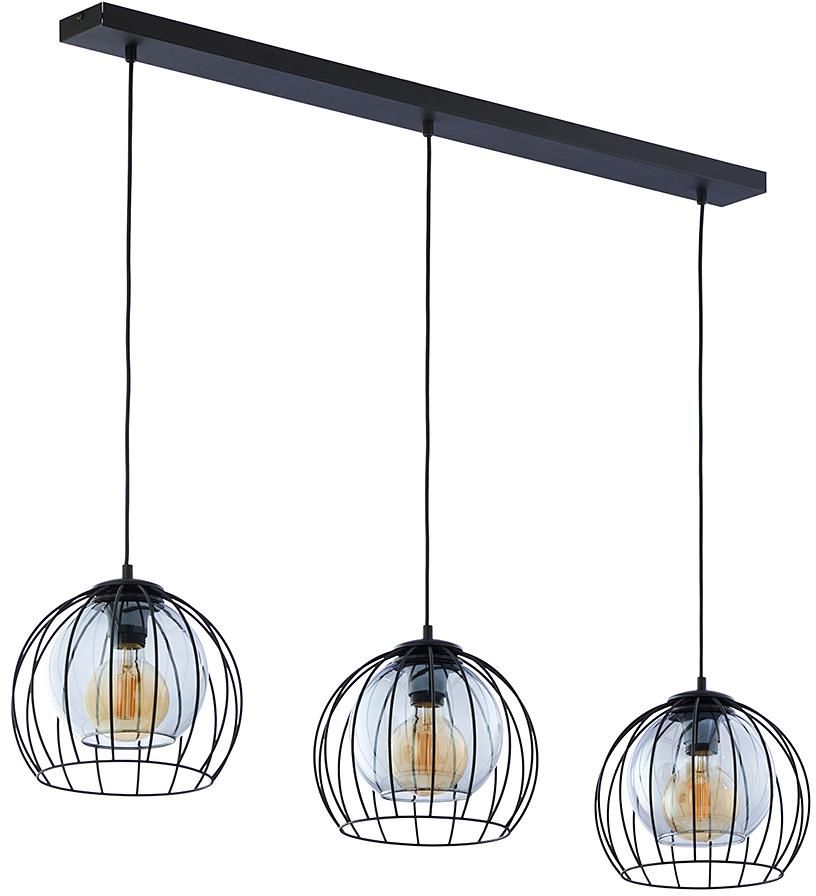 TK Lighting Universo lampe suspendue 3x15 W noir-graphite 4483