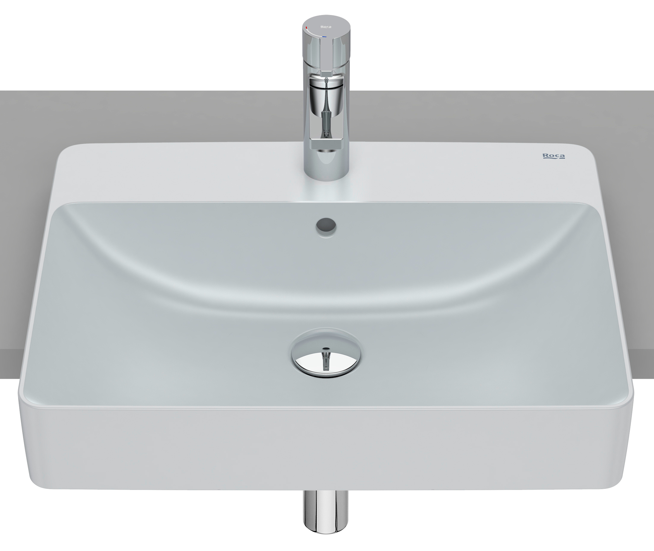 Roca Inspira lavabo 55x42 cm rectangulaire encastrée A32753S630