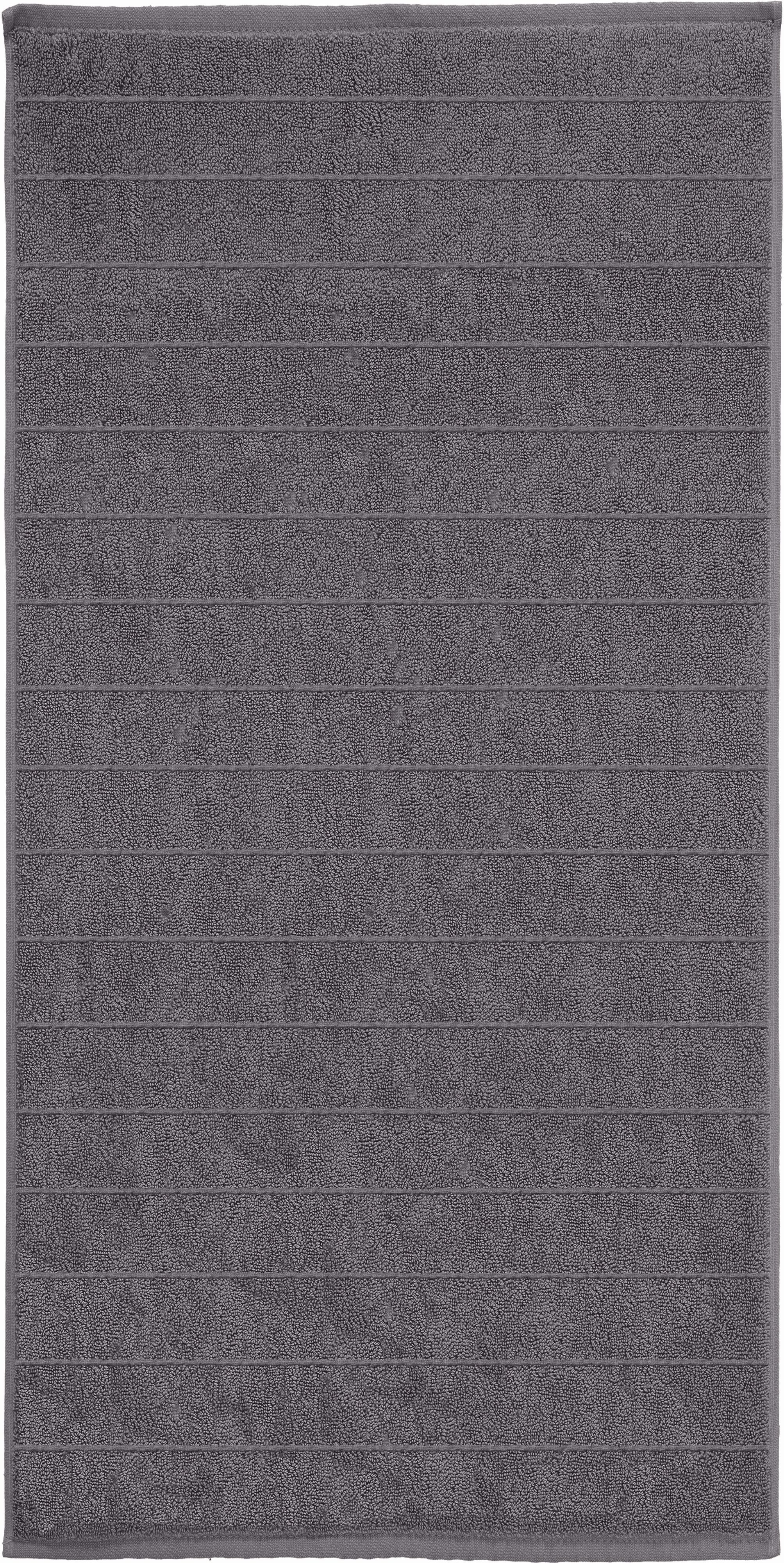 Kleine Wolke VIA serviette 100x50 cm coton gris 3033905262